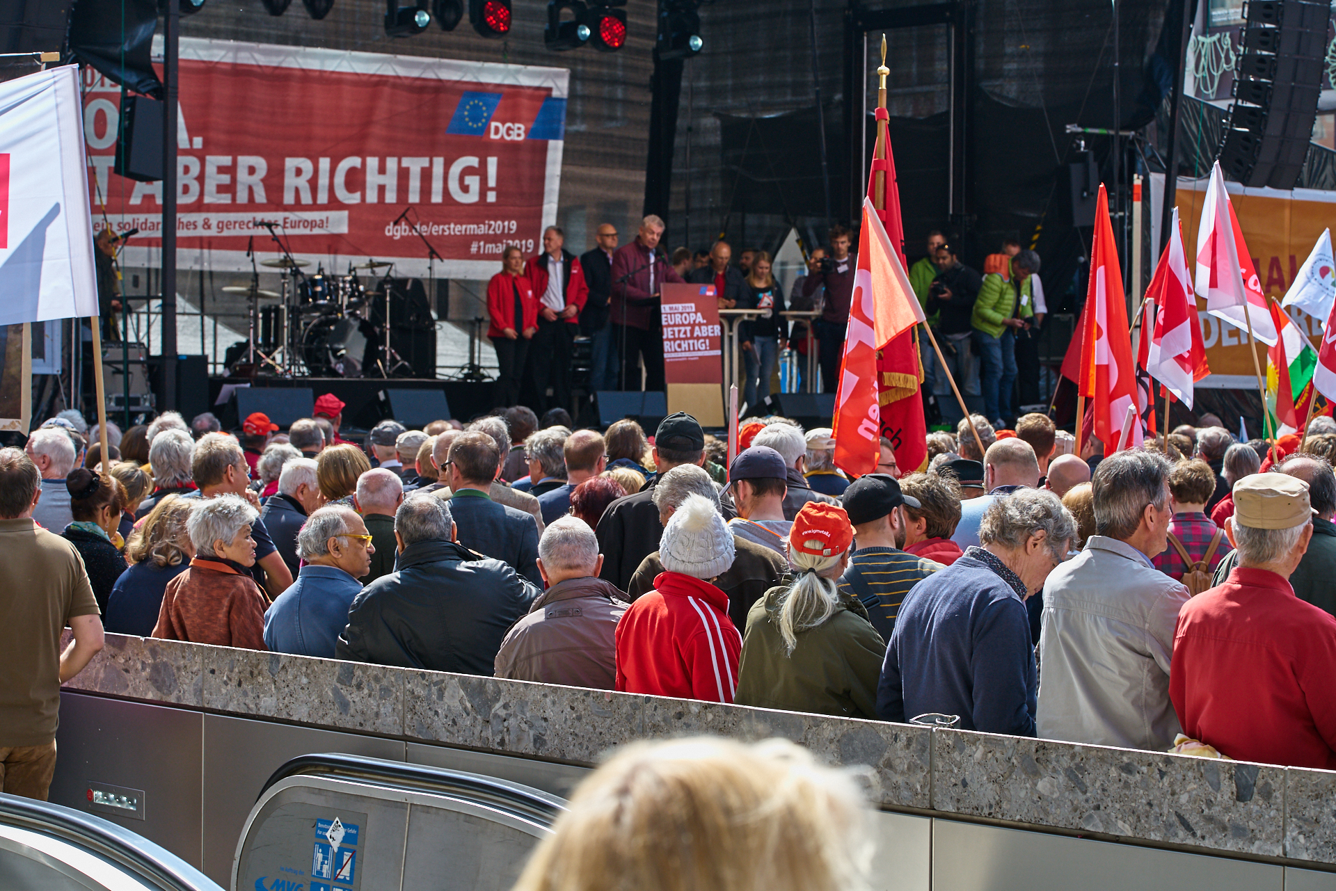01.05.2019 - Maikundgebung auf dem Münchner Marienplatz