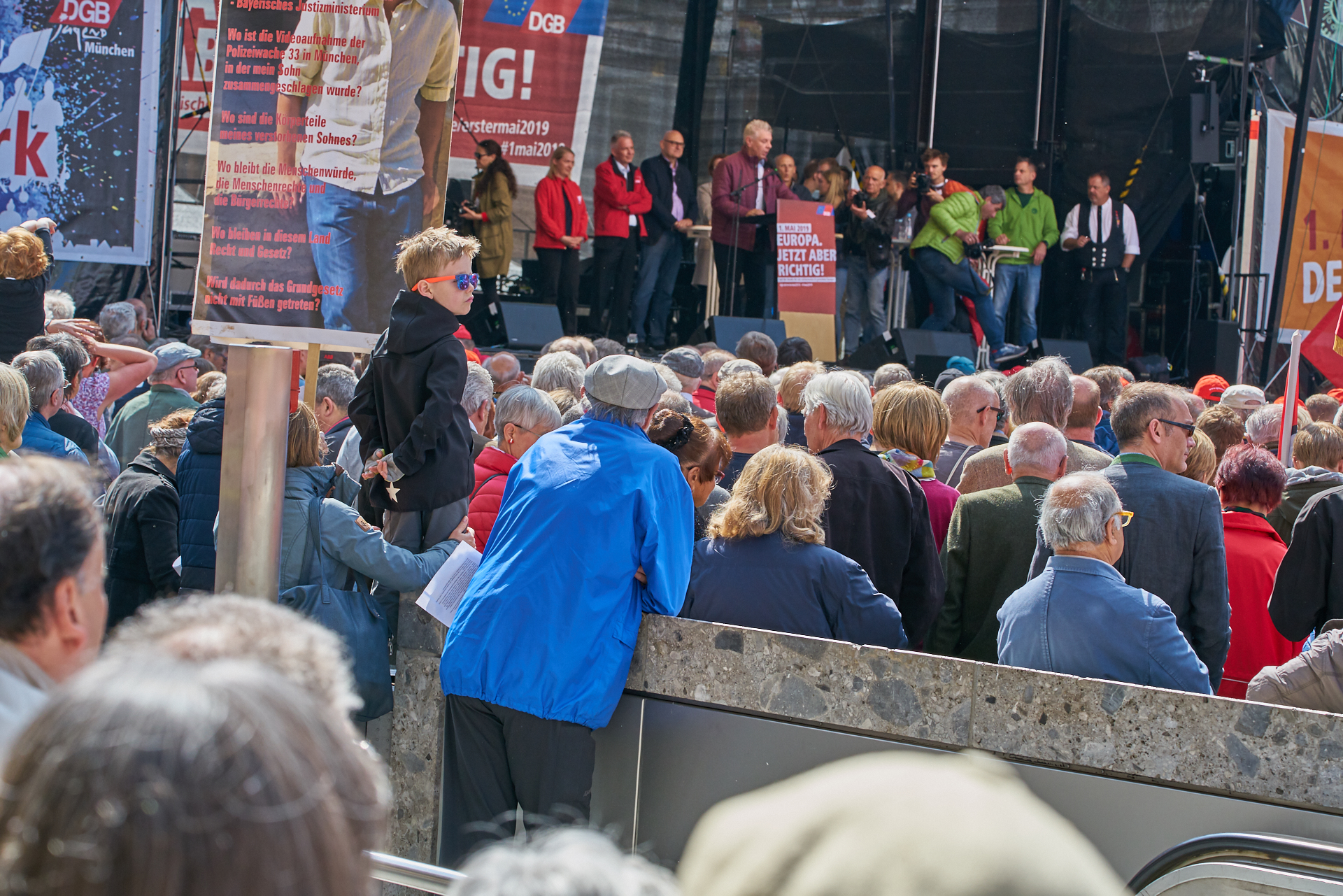01.05.2019 - Maikundgebung auf dem Münchner Marienplatz