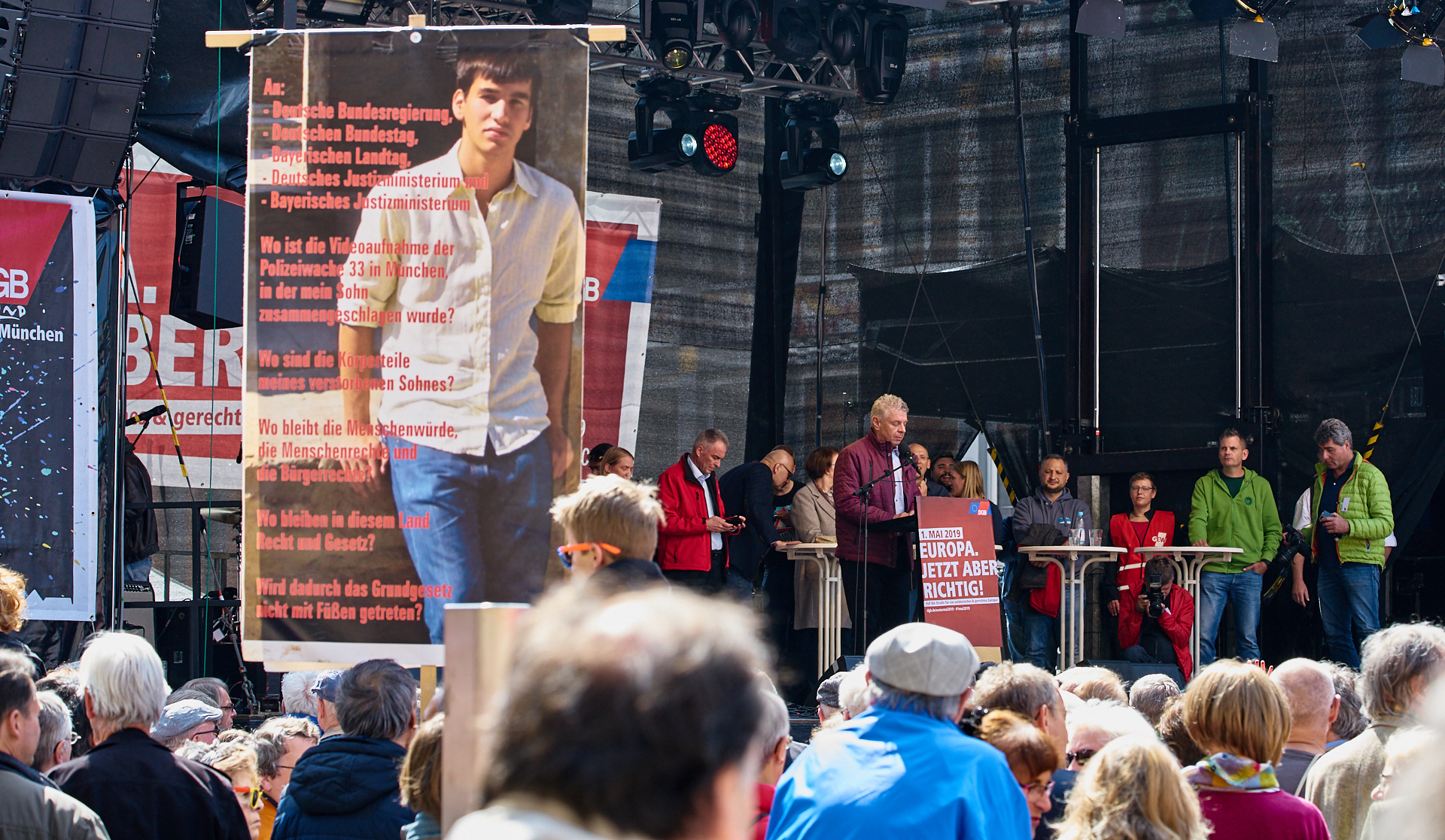 01.05.2019 - Maikundgebung auf dem Münchner Marienplatz