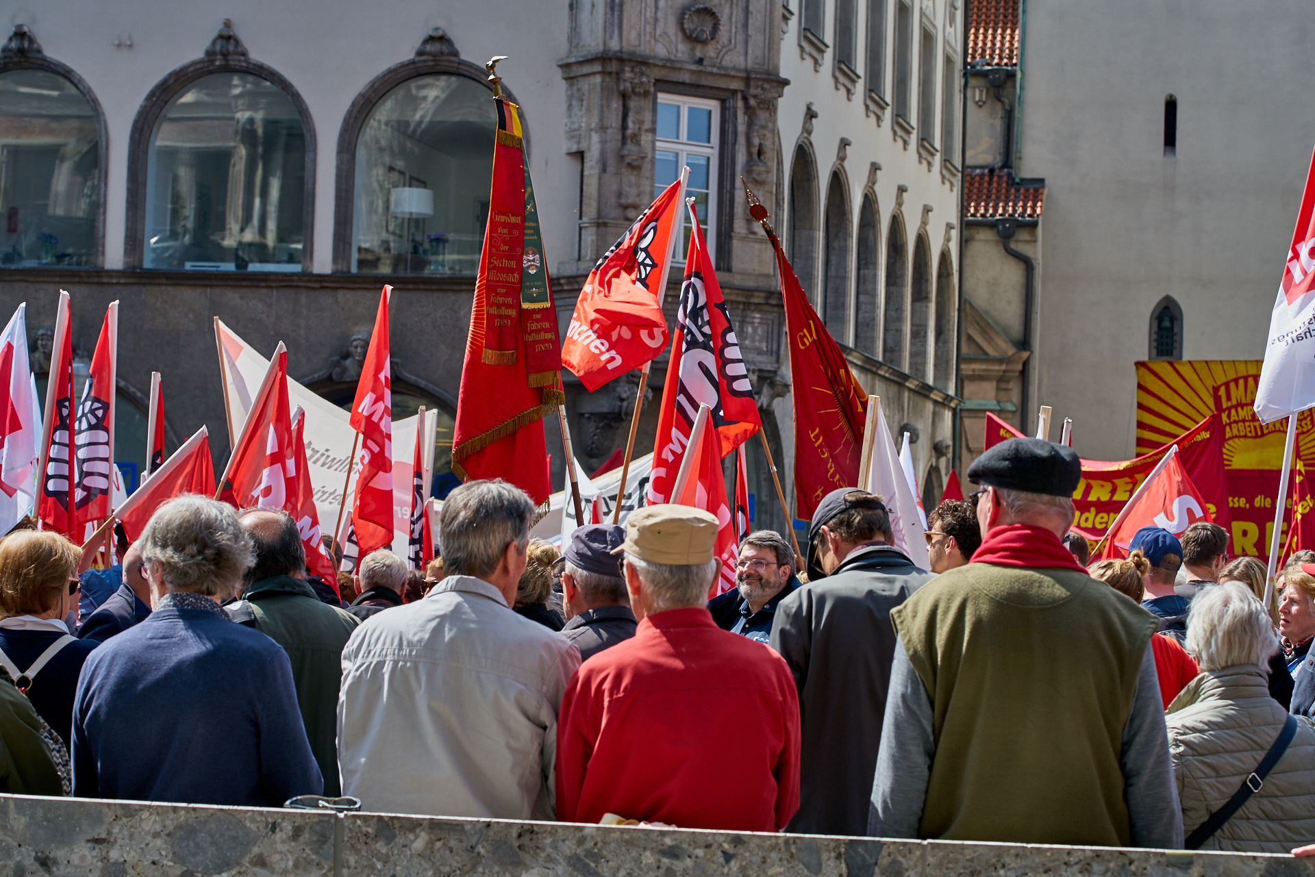 01.05.2019 - Maikundgebung auf dem Münchner Marienplatz