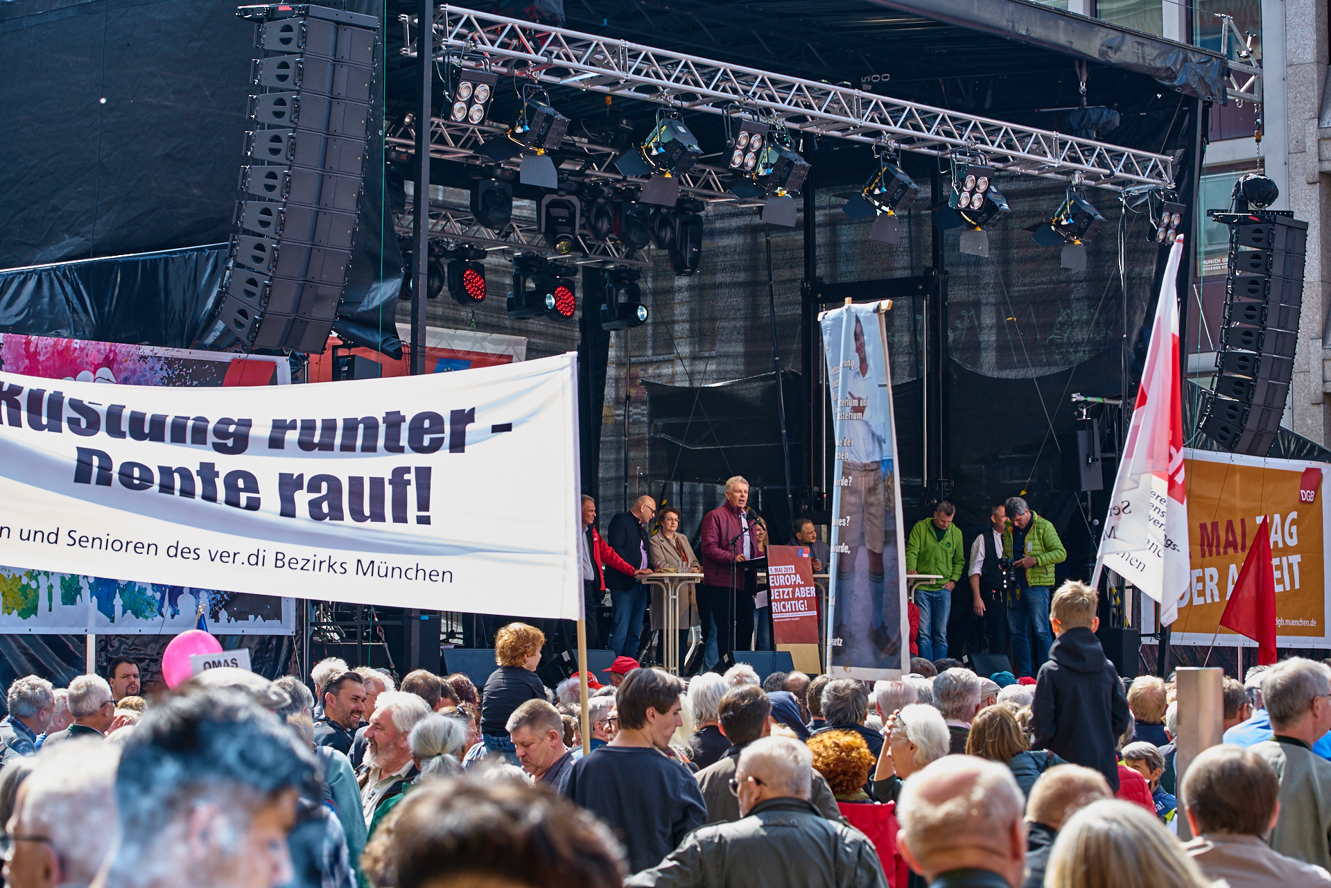01.05.2019 - Maikundgebung auf dem Münchner Marienplatz