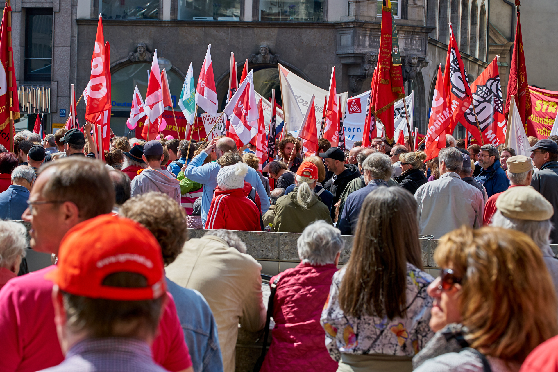01.05.2019 - Maikundgebung auf dem Münchner Marienplatz