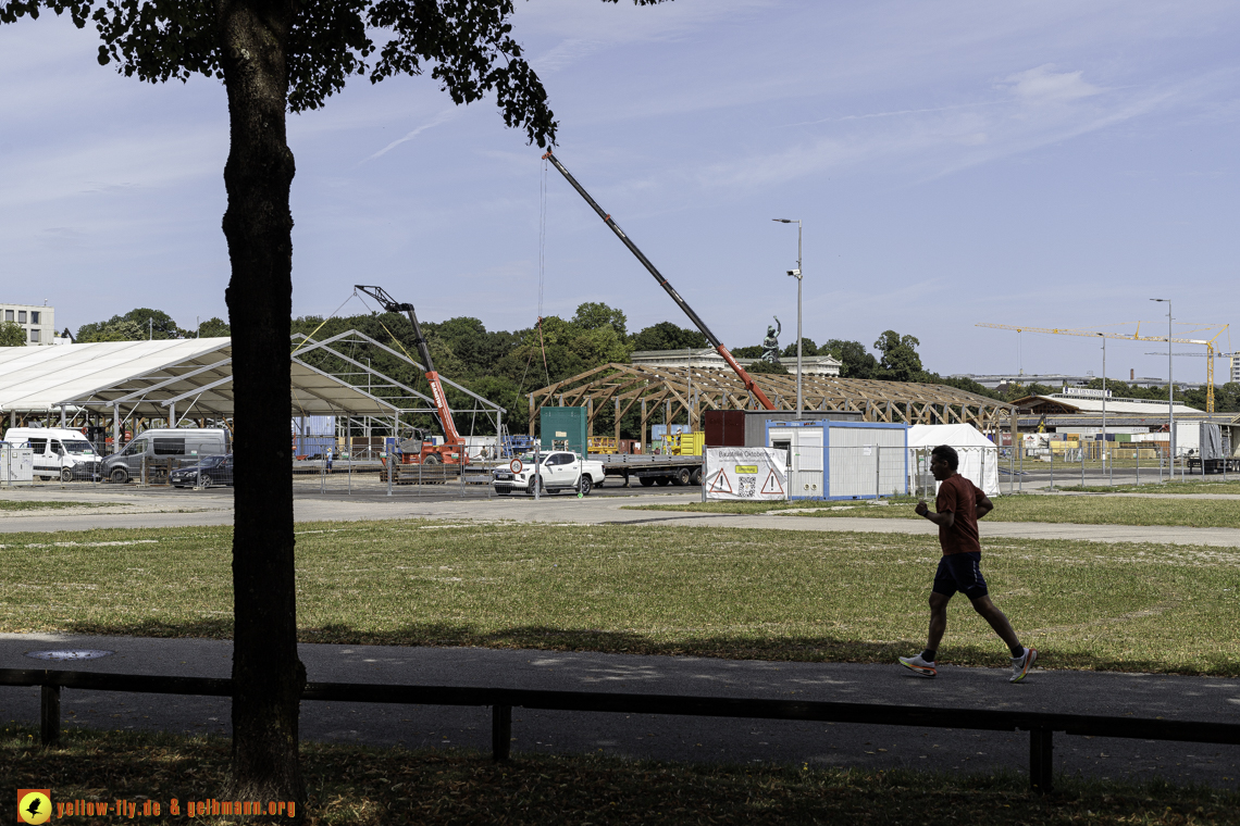 01.08.2024 - Oktoberfestaufbau 2024