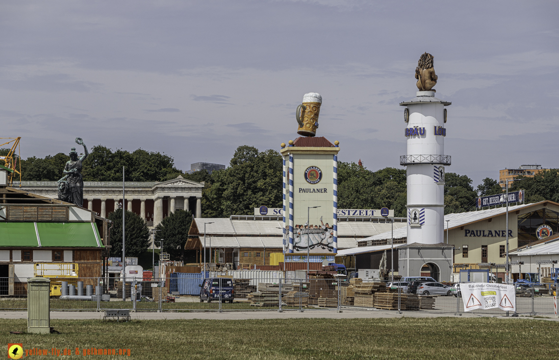 01.08.2024 - Oktoberfestaufbau 2024