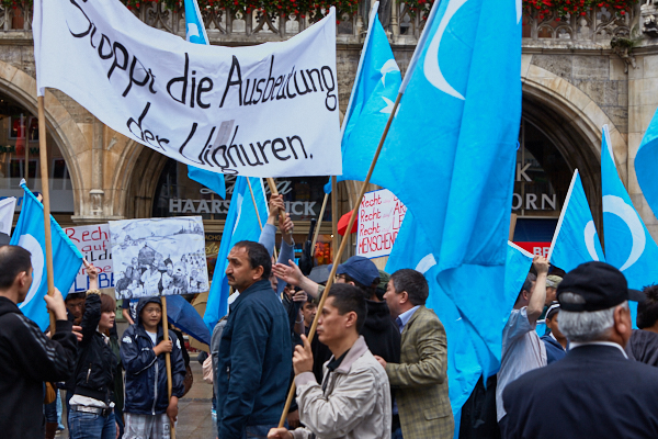 07.07.2009 - Uighuren-Demo auf dem Marienplatz München