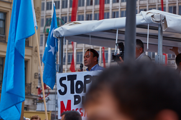 17.07.2009 - Uighuren-Demo auf dem Marienplatz München