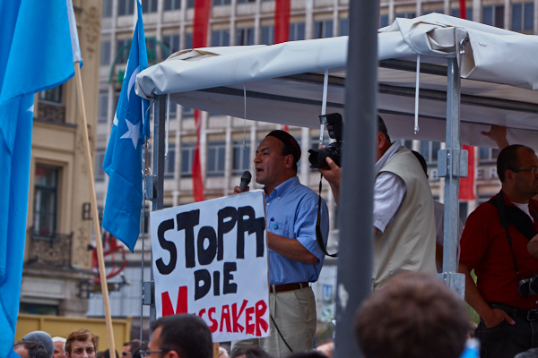 17.07.2009 - Uighuren-Demo auf dem Marienplatz München