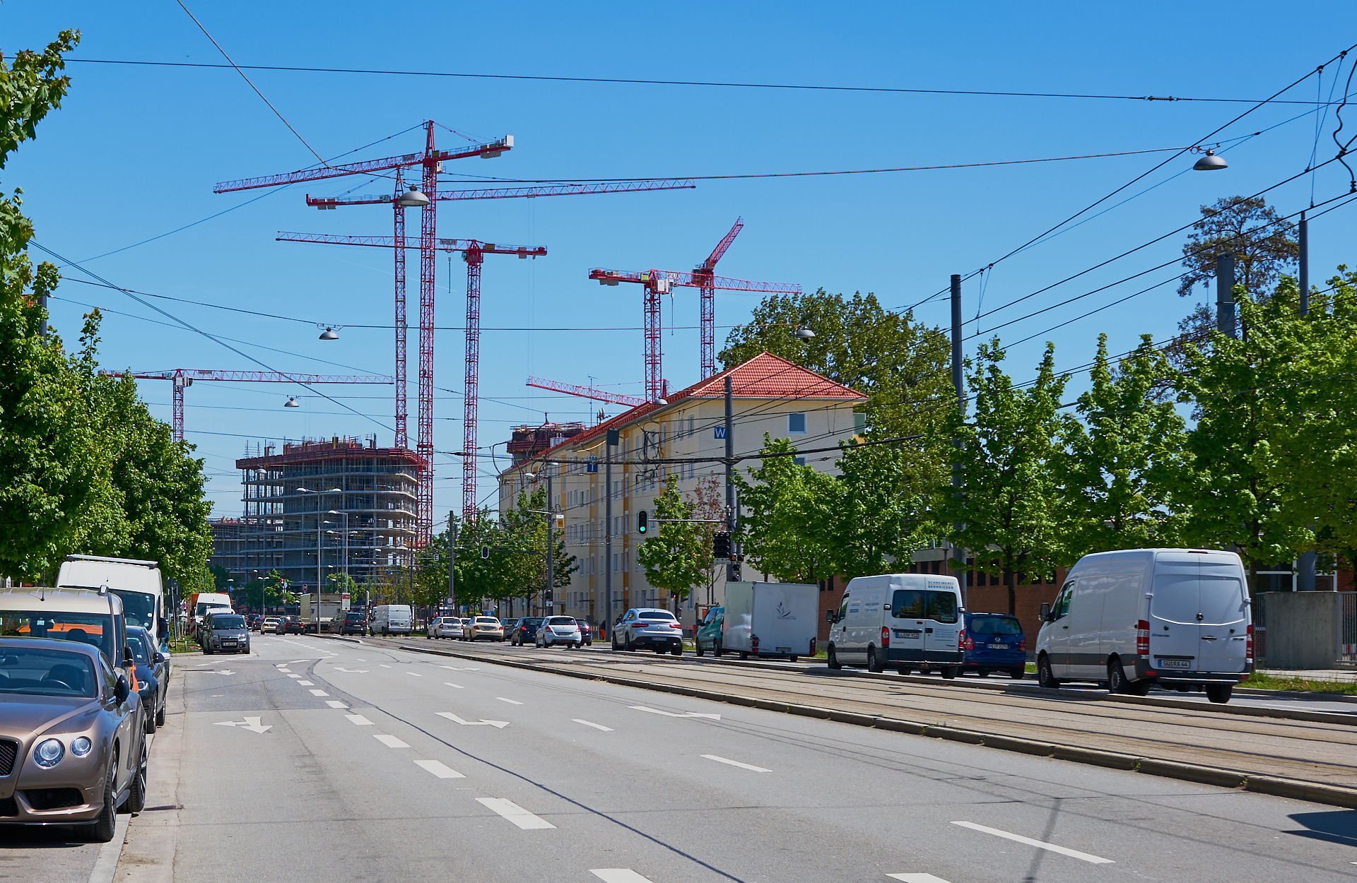 Stadtportal München Ost - Bogenhausener Tor, Vogelweideplatz, München.