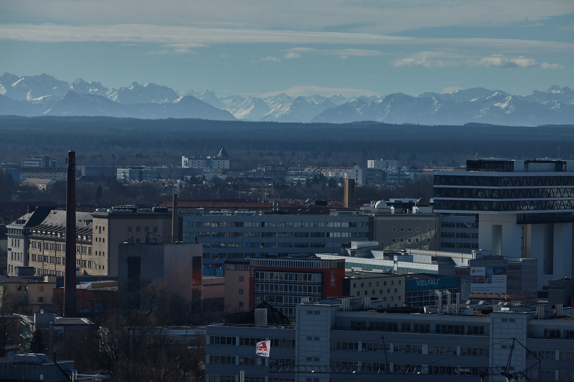 24.02.2012 - Panoramablick auf das Werksgekände, Kunstpark-Ost und Kultfabrik