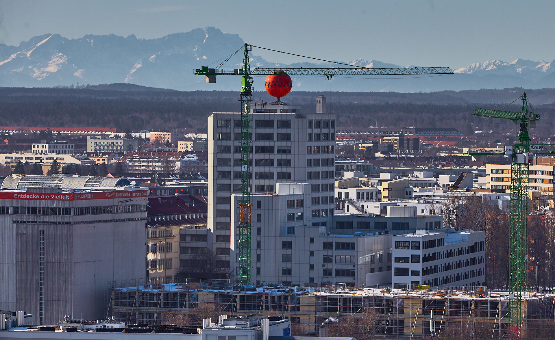 20.02.2015 - Das Werksviertel aus der Vogelperspektive