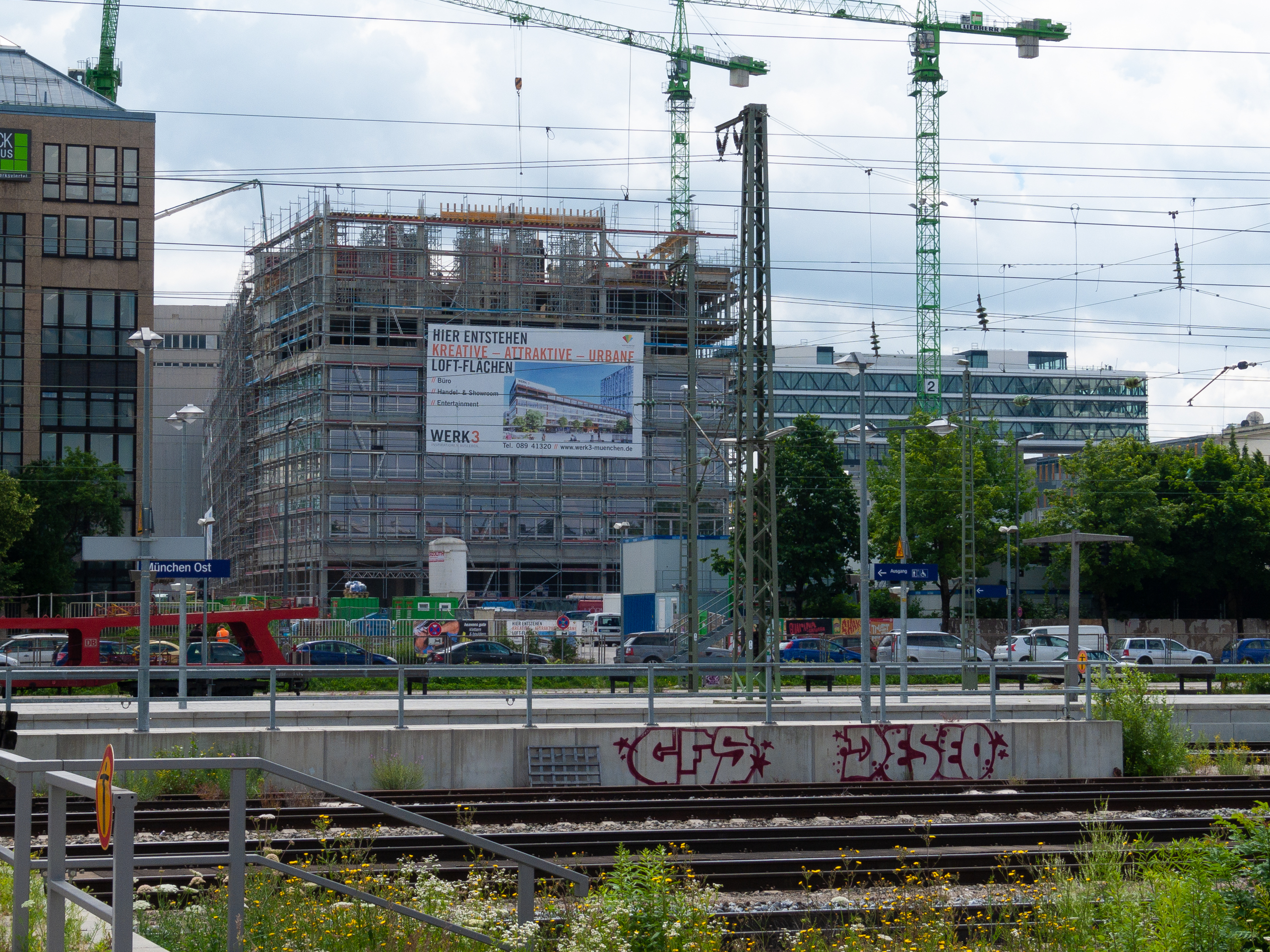 24.06.2015 - Das WERK 3 entsteht und die dazugehörende Tiefgarage