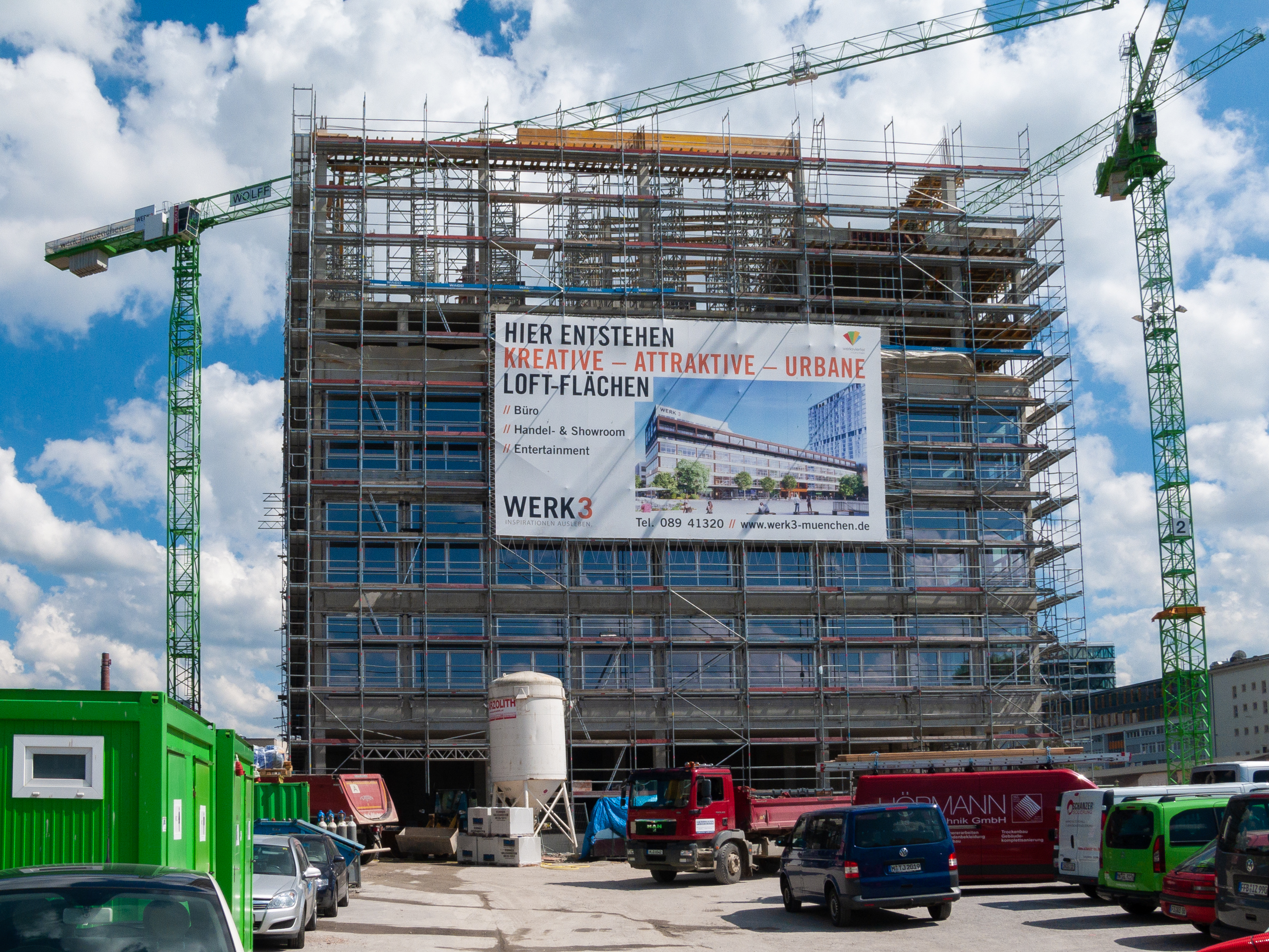 24.06.2015 - Das WERK 3 entsteht und die dazugehörende Tiefgarage