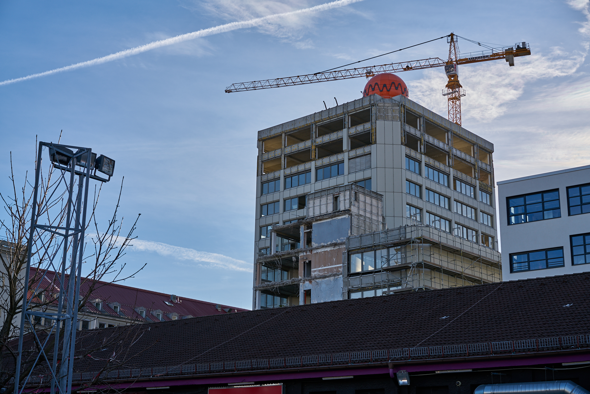 12.12.2016 - Das ATLAS Bürohochhaus im Umbau