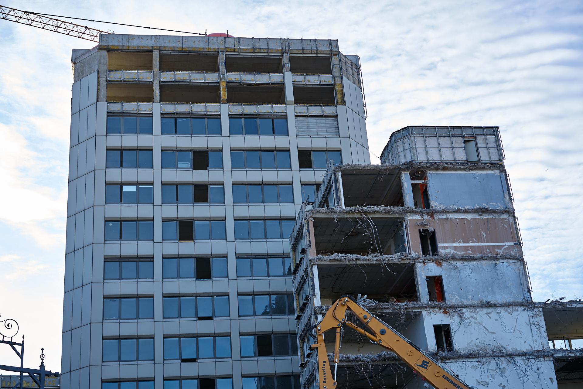 12.12.2016 - Das ATLAS Bürohochhaus im Umbau