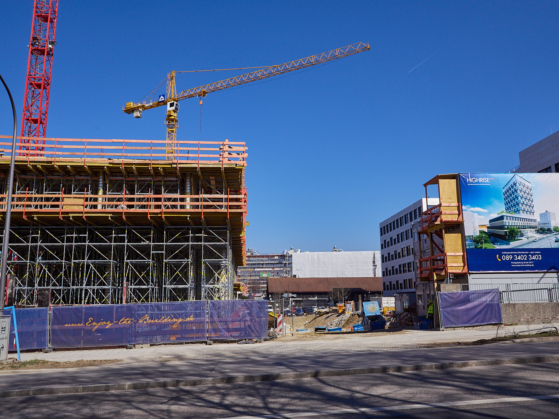 17.03.2019 - Das HIGHRISE-ONE wird gebaut.