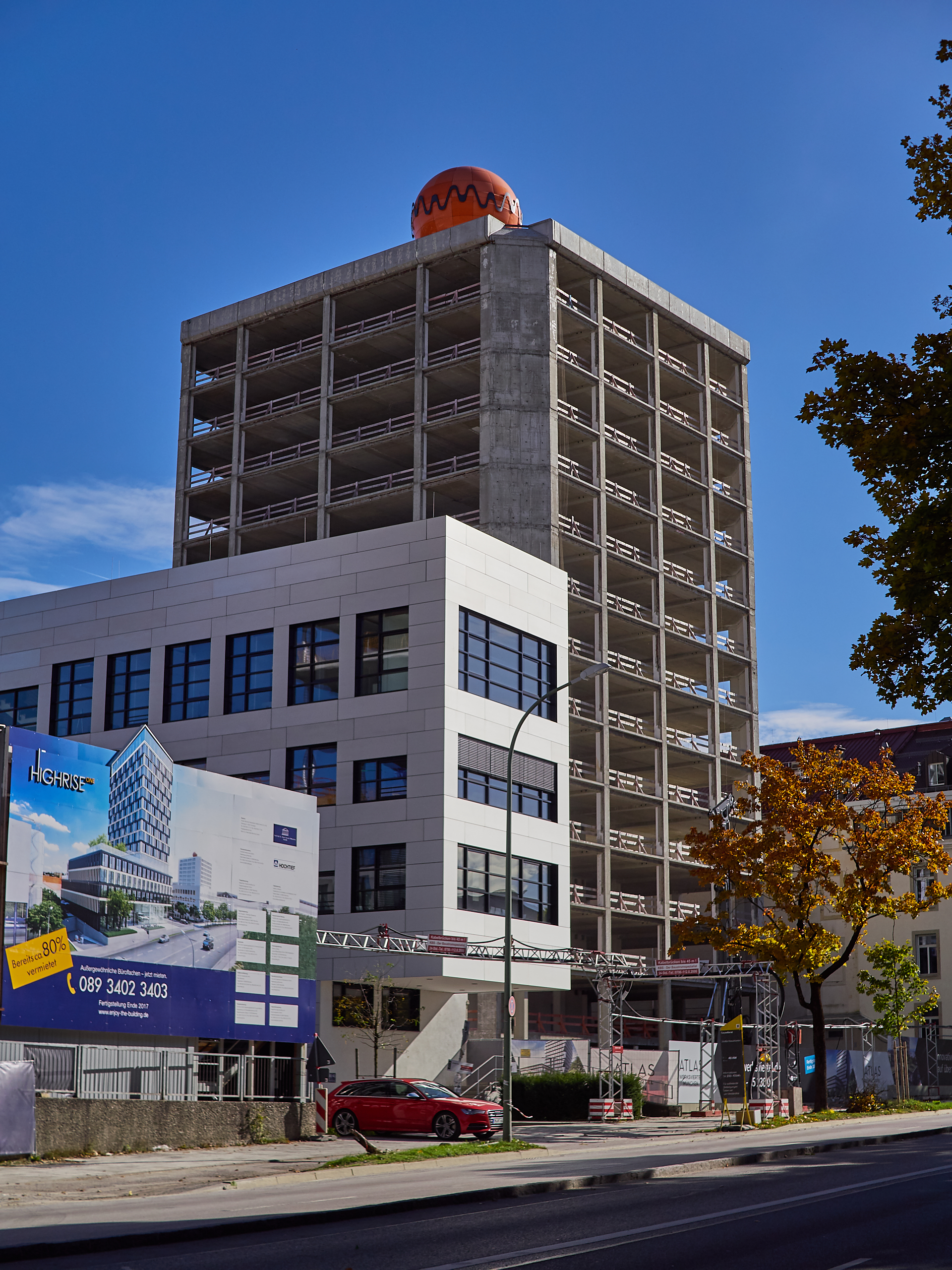 15.10.2016 - HIGHRISE-one und ATLAS ohne Fassaden