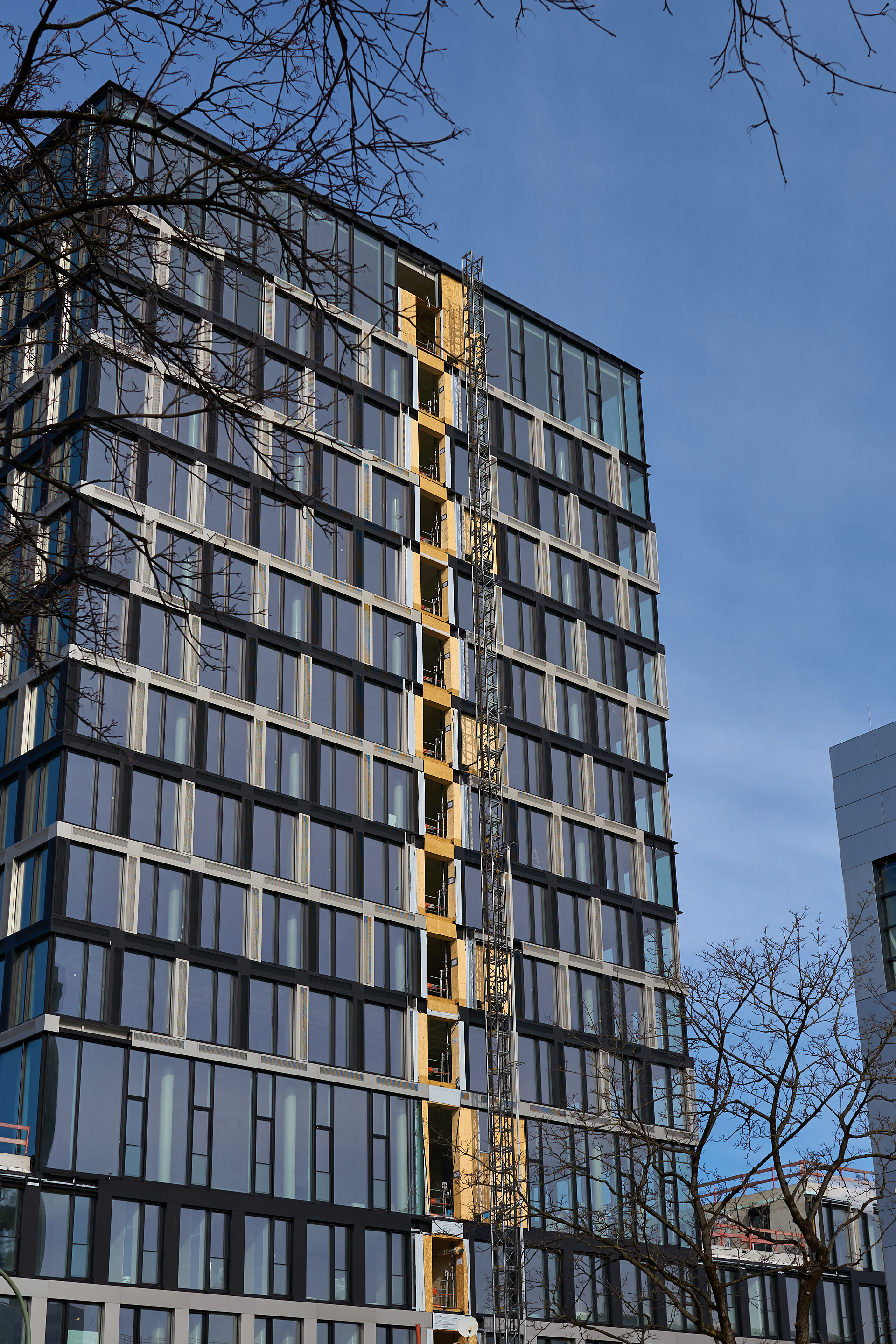 25.02.2017 - Das ATLAS-Bürohaus im ATLAS-Werksviertel ohne Fassade
