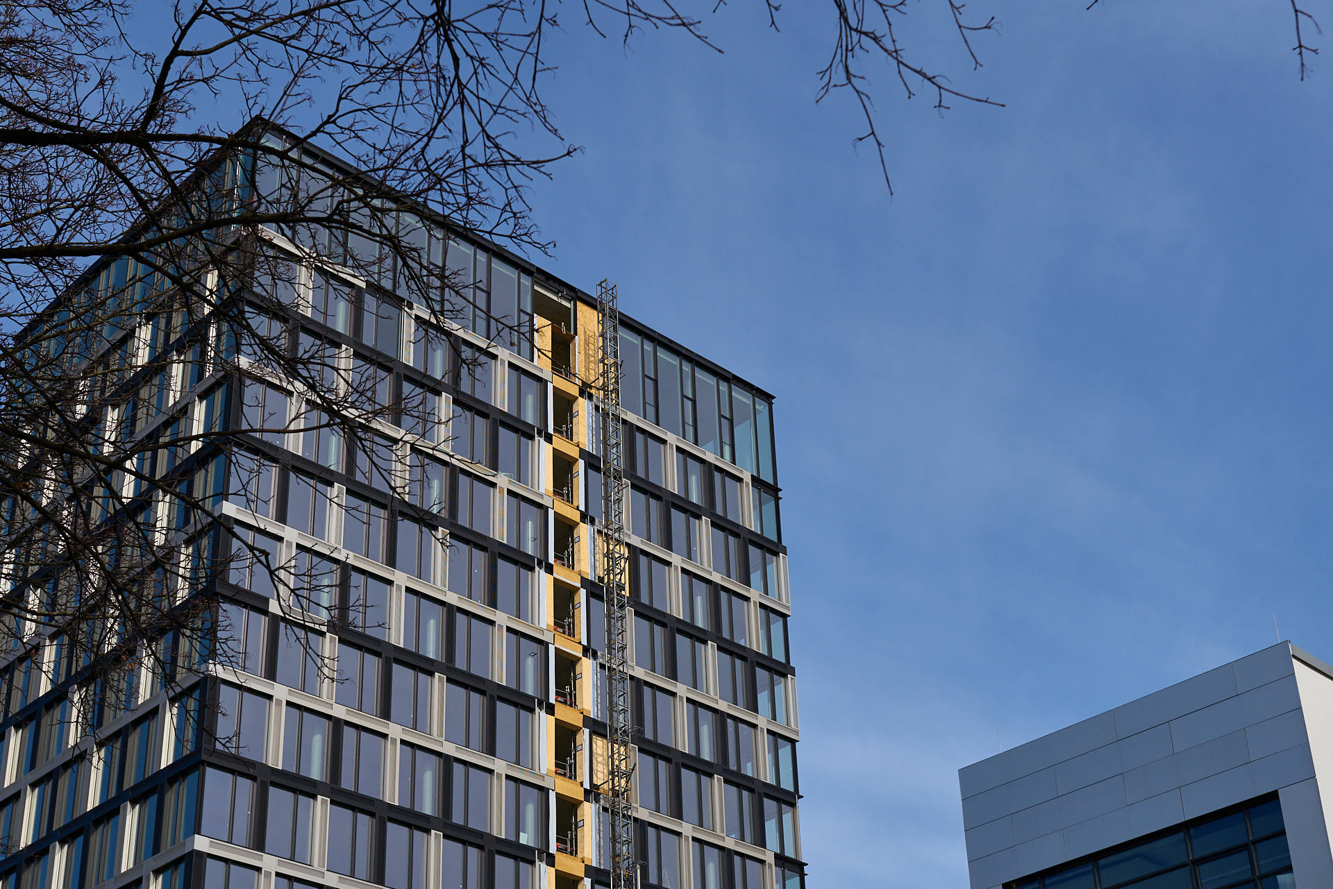 25.02.2017 - Das ATLAS-Bürohaus im ATLAS-Werksviertel ohne Fassade