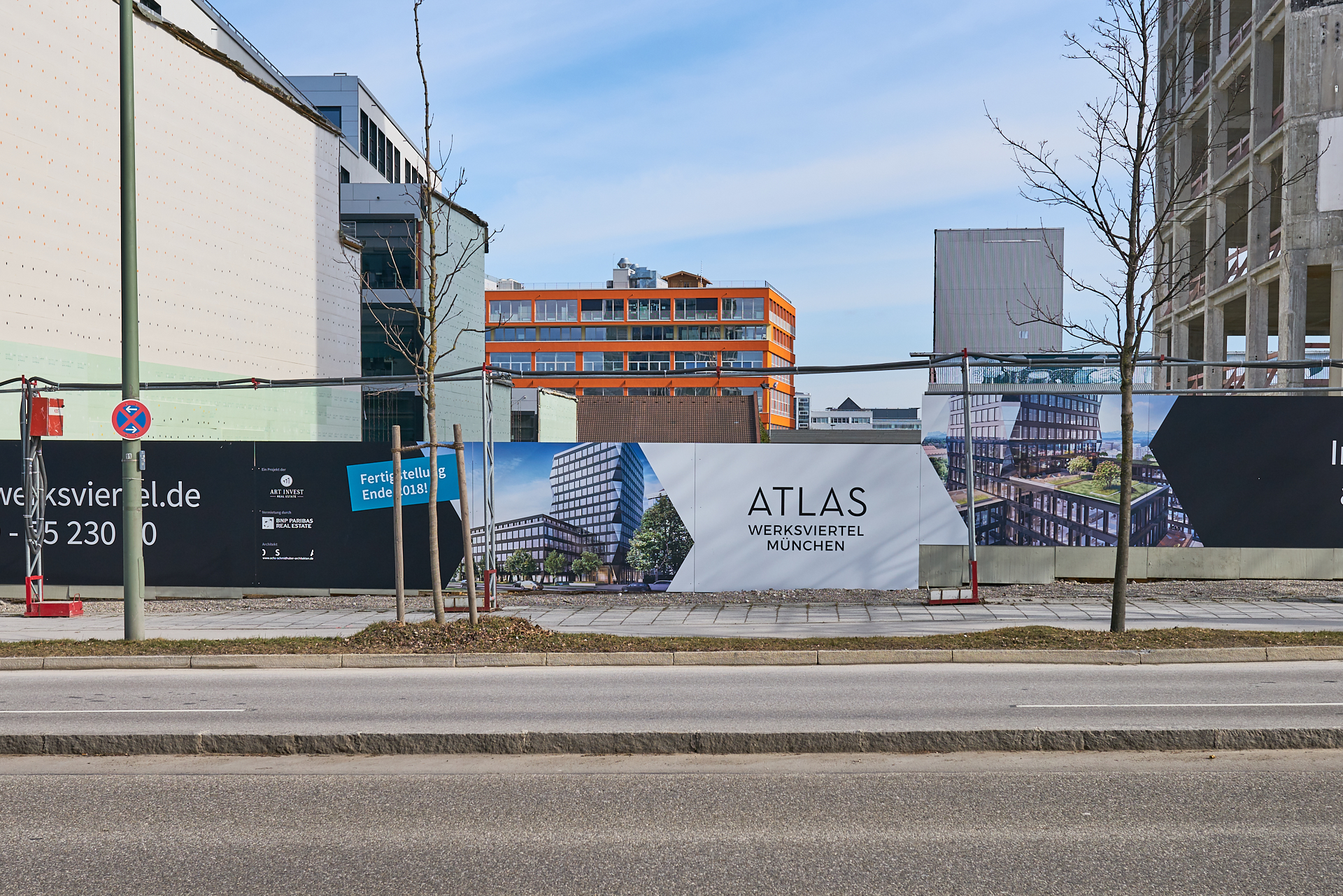 25.02.2017 - Das ATLAS-Bürohaus im ATLAS-Werksviertel ohne Fassade