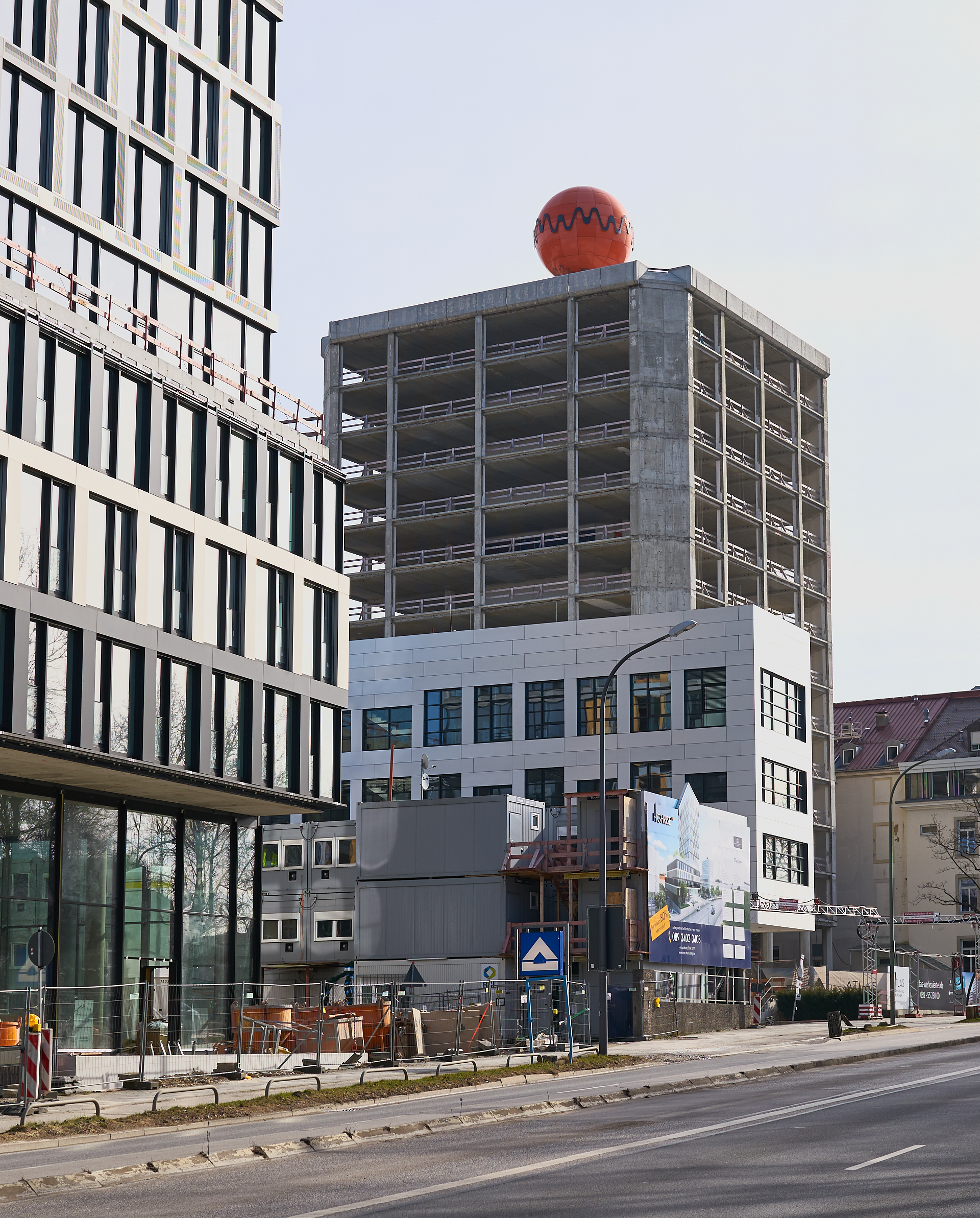 25.02.2017 - Das ATLAS-Bürohaus im ATLAS-Werksviertel ohne Fassade