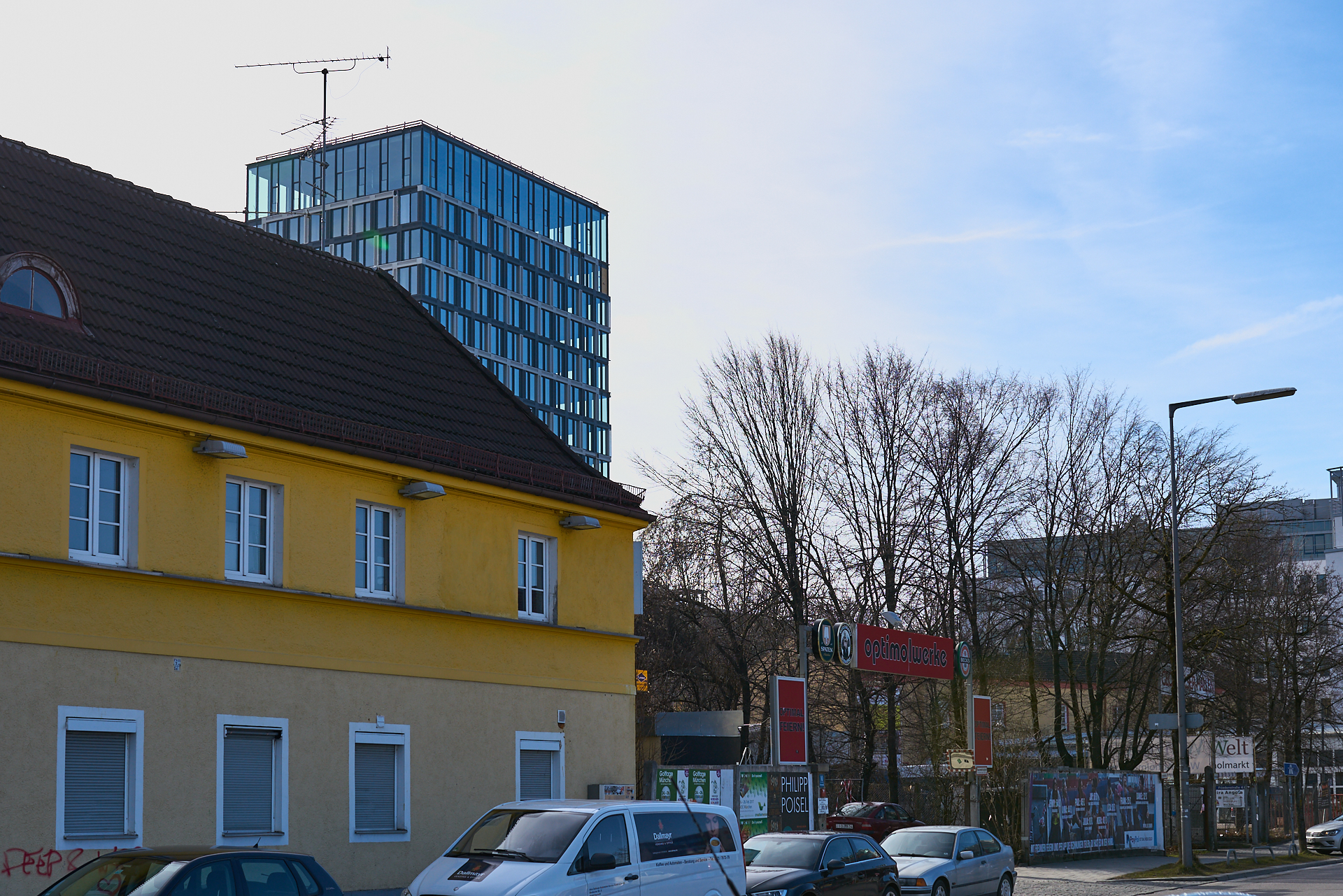25.02.2017 - Das ATLAS-Bürohaus im ATLAS-Werksviertel ohne Fassade