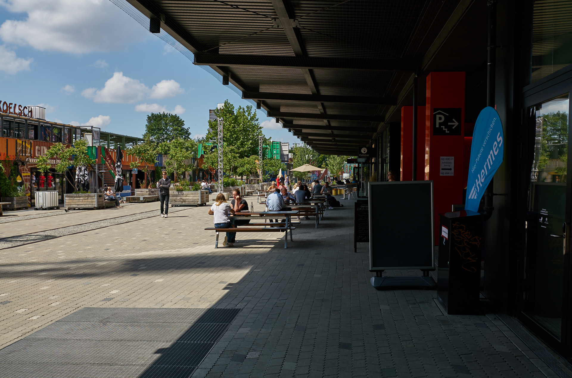 12.07.2018 - Das WERKSVIERTEL mit dem ATLAS-Gebäude im Aufbau