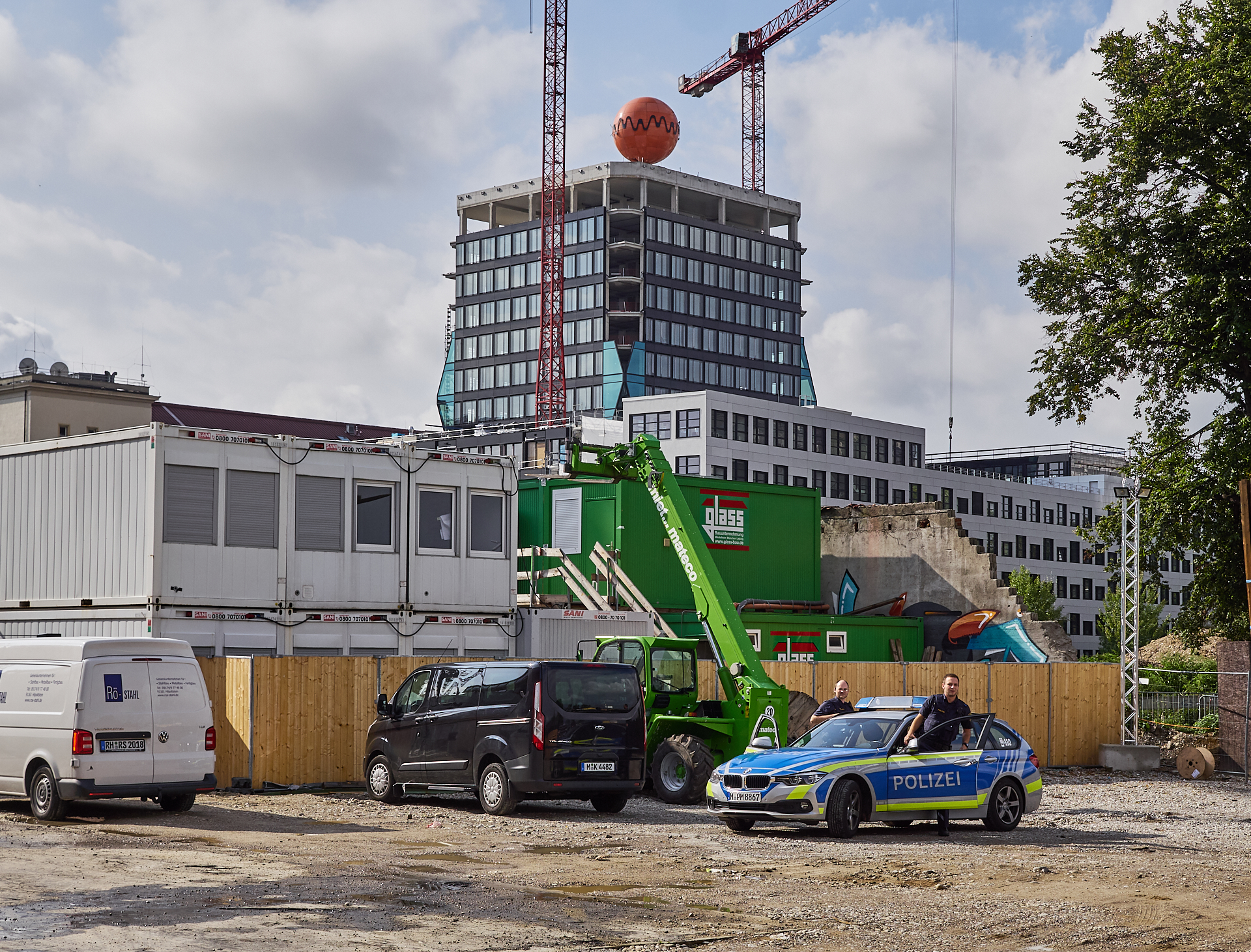 08.09.2018 - Das ATLAS Hochhaus im WERKSVIERTEK wird langsam fertig