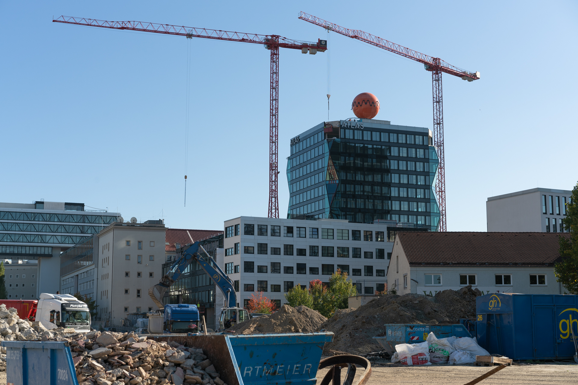 11.10.2018 - Das ATLAS Bürogebäude und das neue WERKSVIERTEL