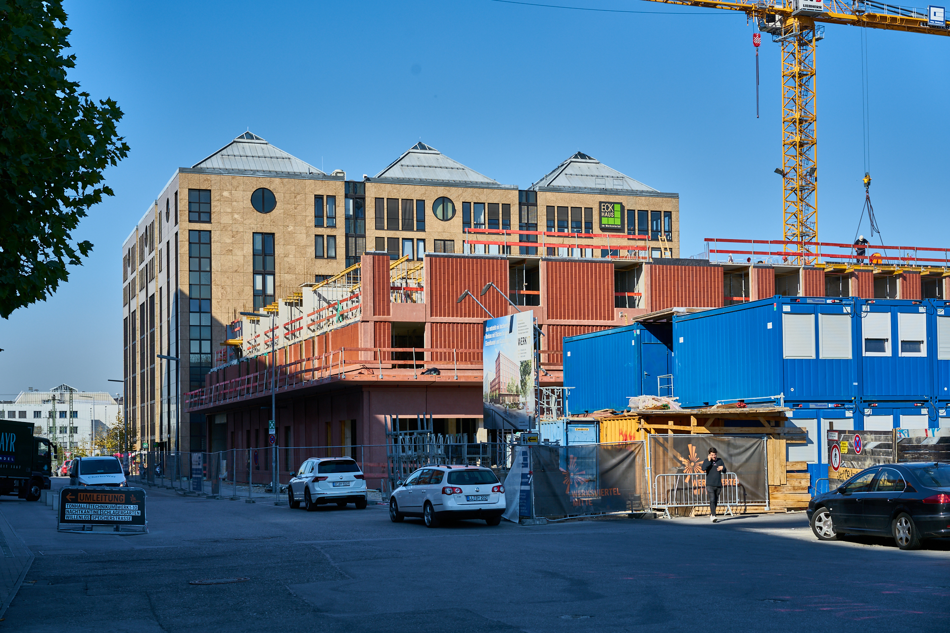 18.10.2018 - Im neuen WERSVIERTEL MITTE wird gebaut.