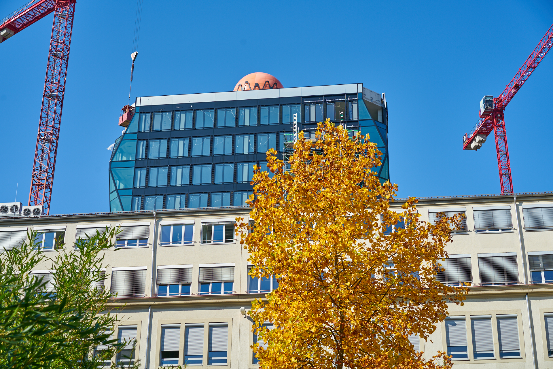 18.10.2018 - Im neuen WERSVIERTEL MITTE wird gebaut.