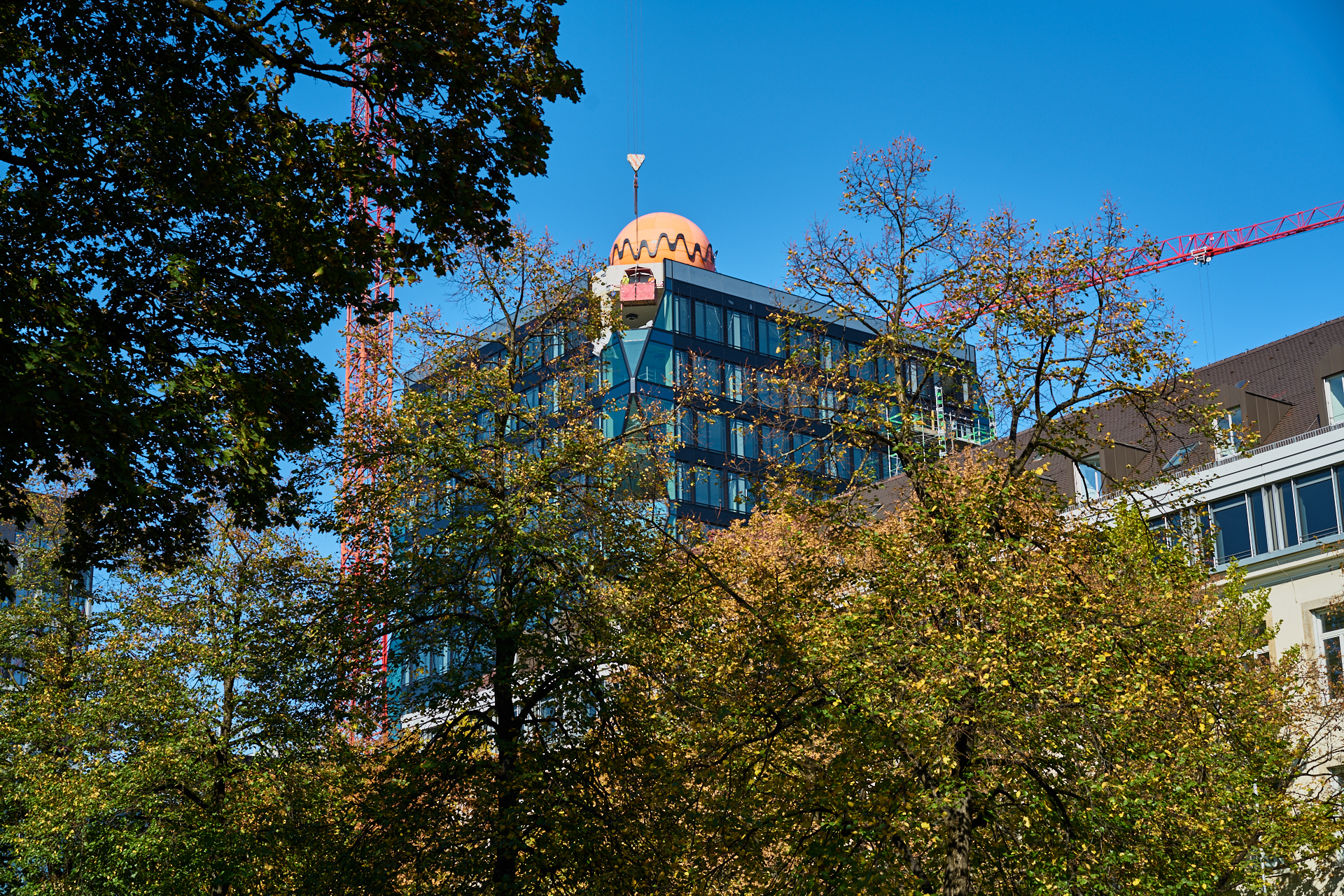 18.10.2018 - Im neuen WERSVIERTEL MITTE wird gebaut.