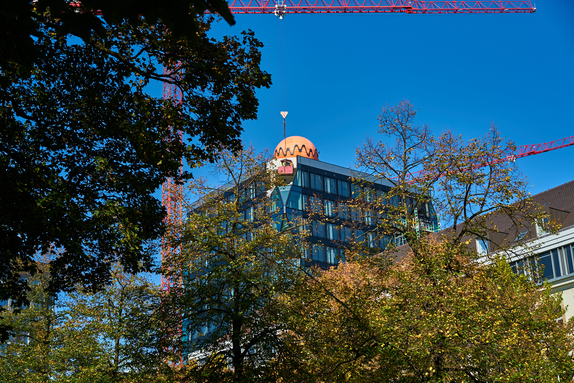 18.10.2018 - Im neuen WERSVIERTEL MITTE wird gebaut.