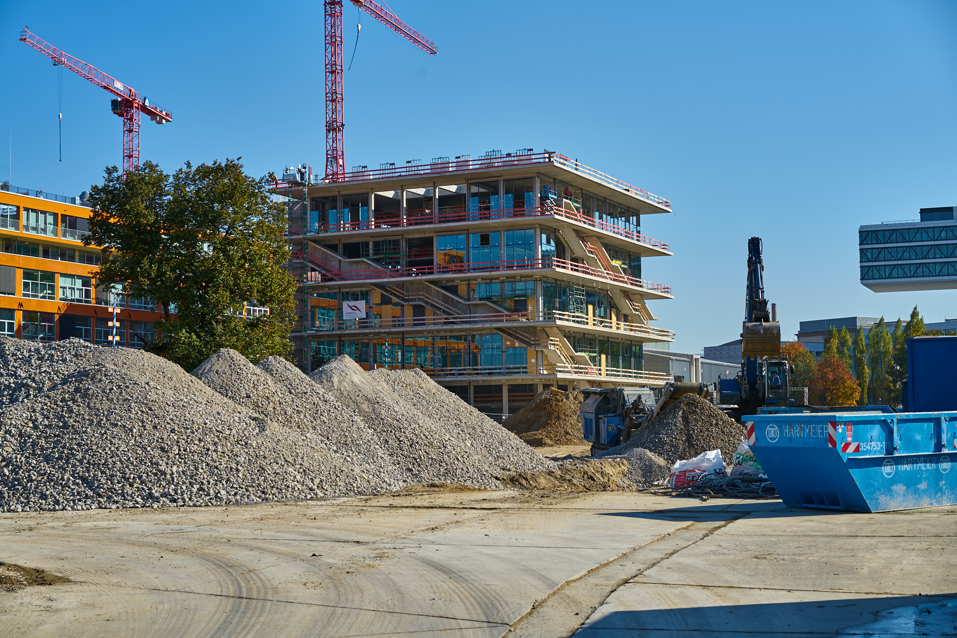 18.10.2018 - Im neuen WERSVIERTEL MITTE wird gebaut.