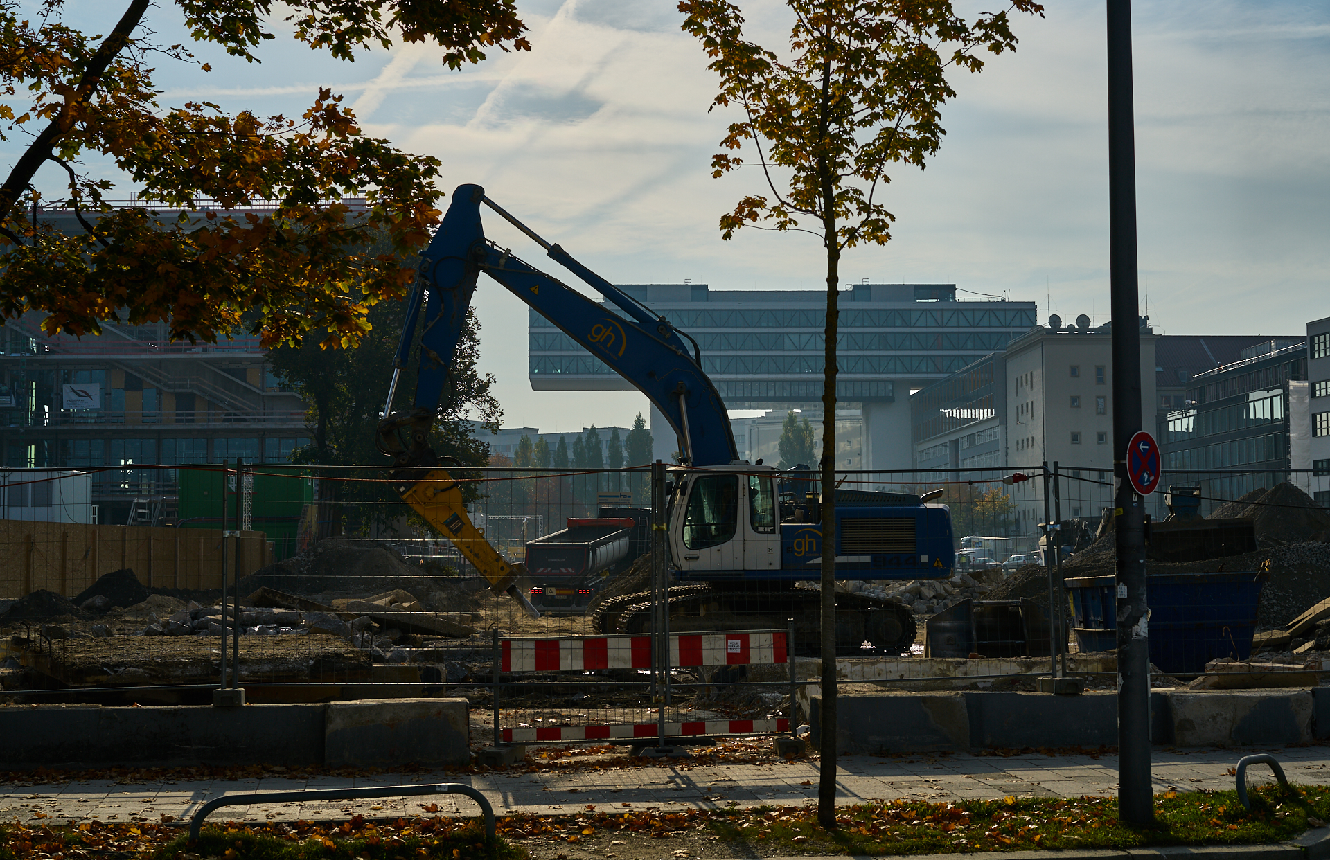 18.10.2018 - Im neuen WERSVIERTEL MITTE wird gebaut.