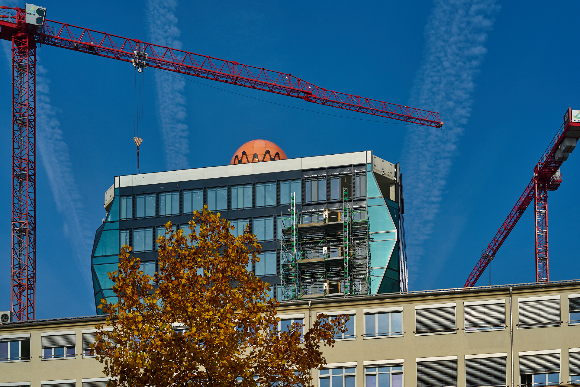 18.10.2018 - Im neuen WERSVIERTEL MITTE wird gebaut.