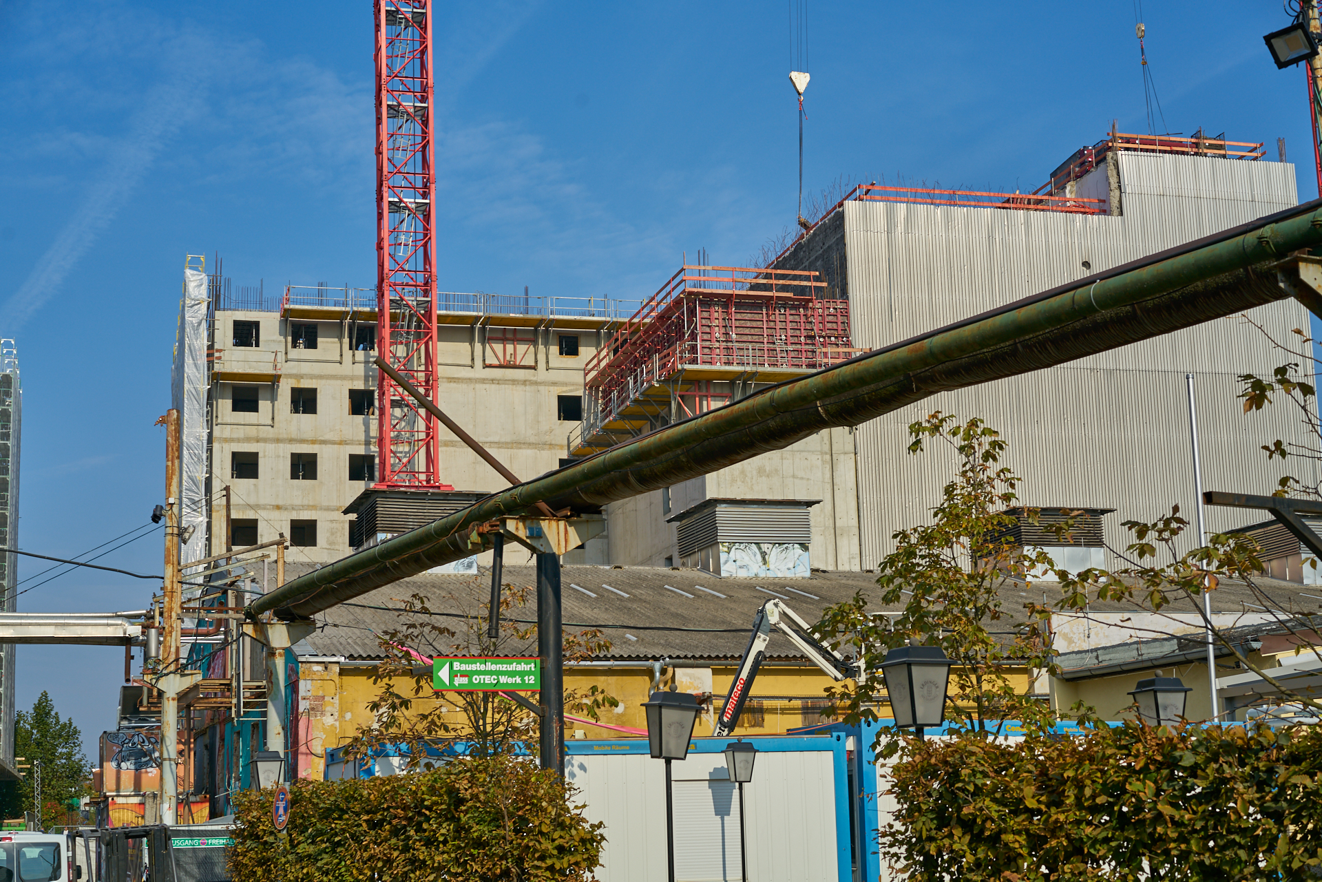 18.10.2018 - Im neuen WERSVIERTEL MITTE wird gebaut.