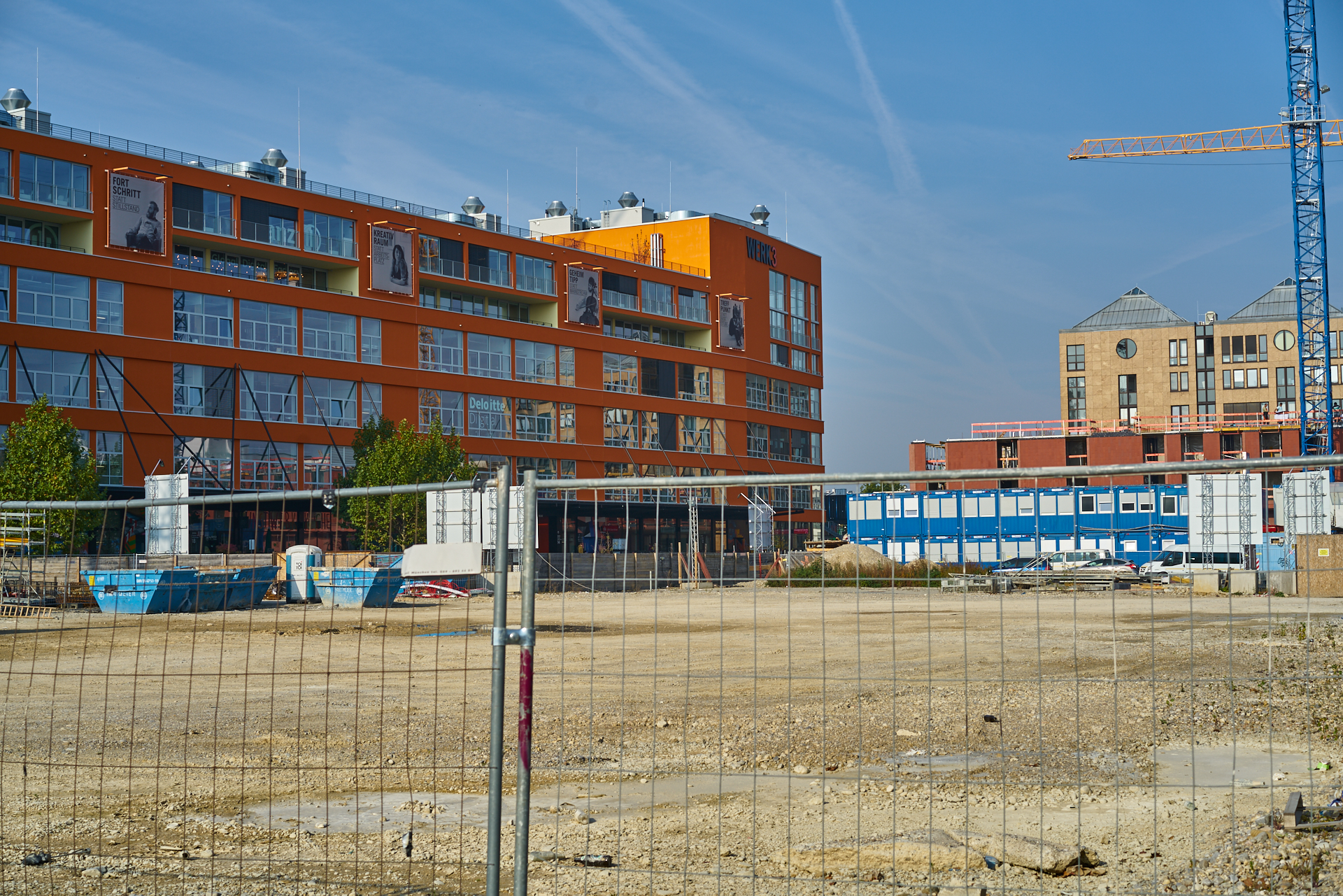 18.10.2018 - Im neuen WERSVIERTEL MITTE wird gebaut.