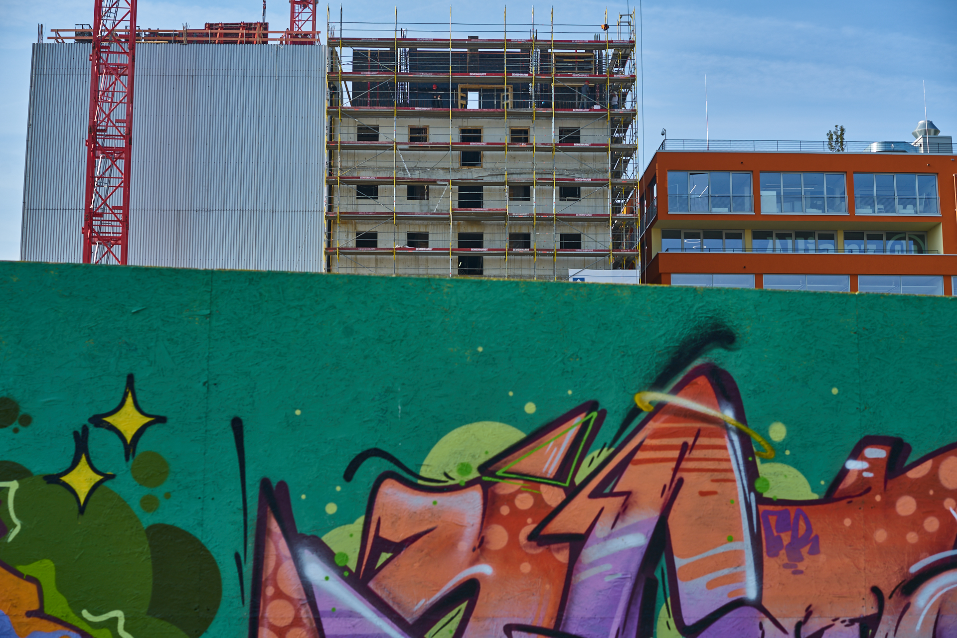 18.10.2018 - Im neuen WERSVIERTEL MITTE wird gebaut.