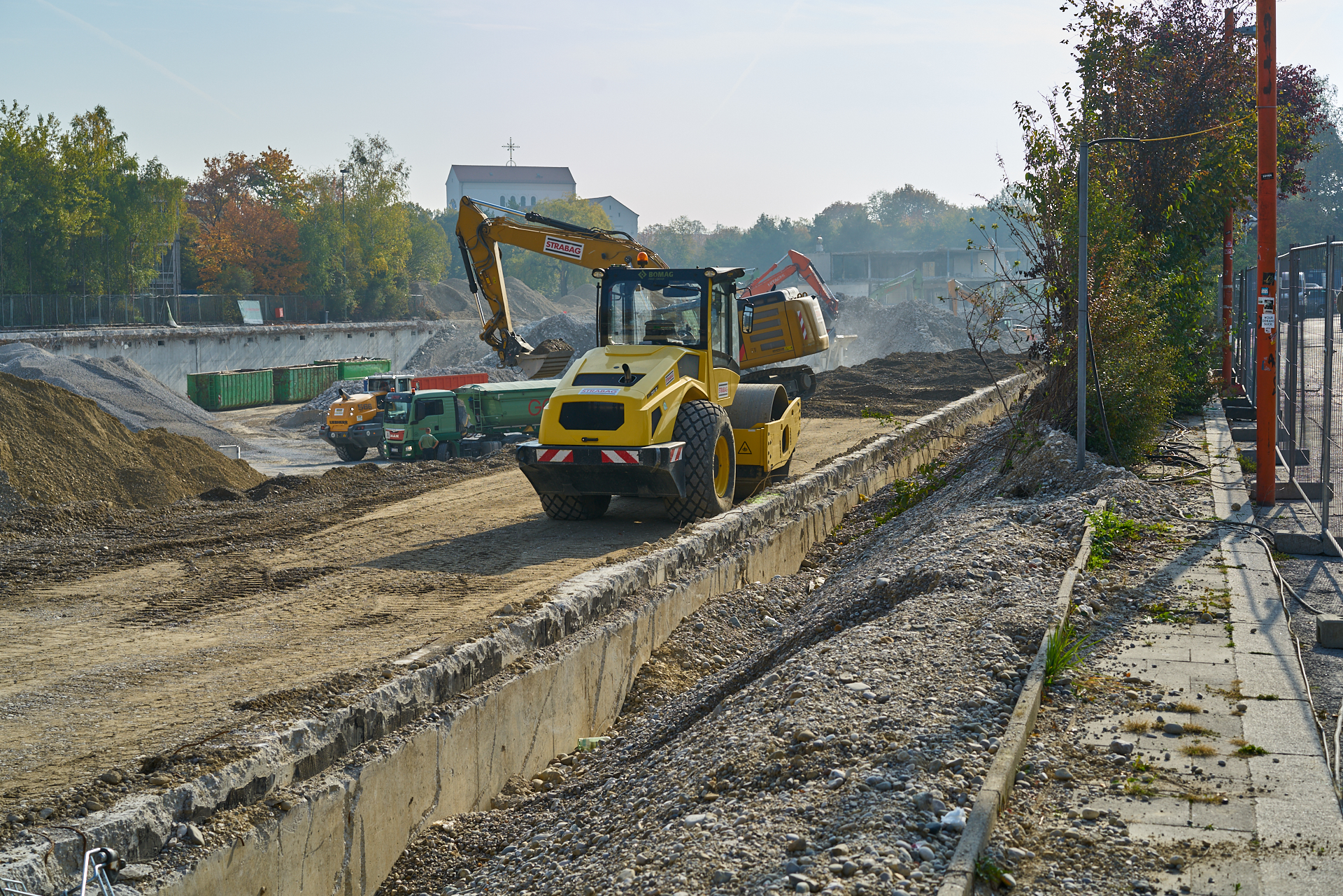 18.10.2018 - Im neuen WERSVIERTEL MITTE wird gebaut.