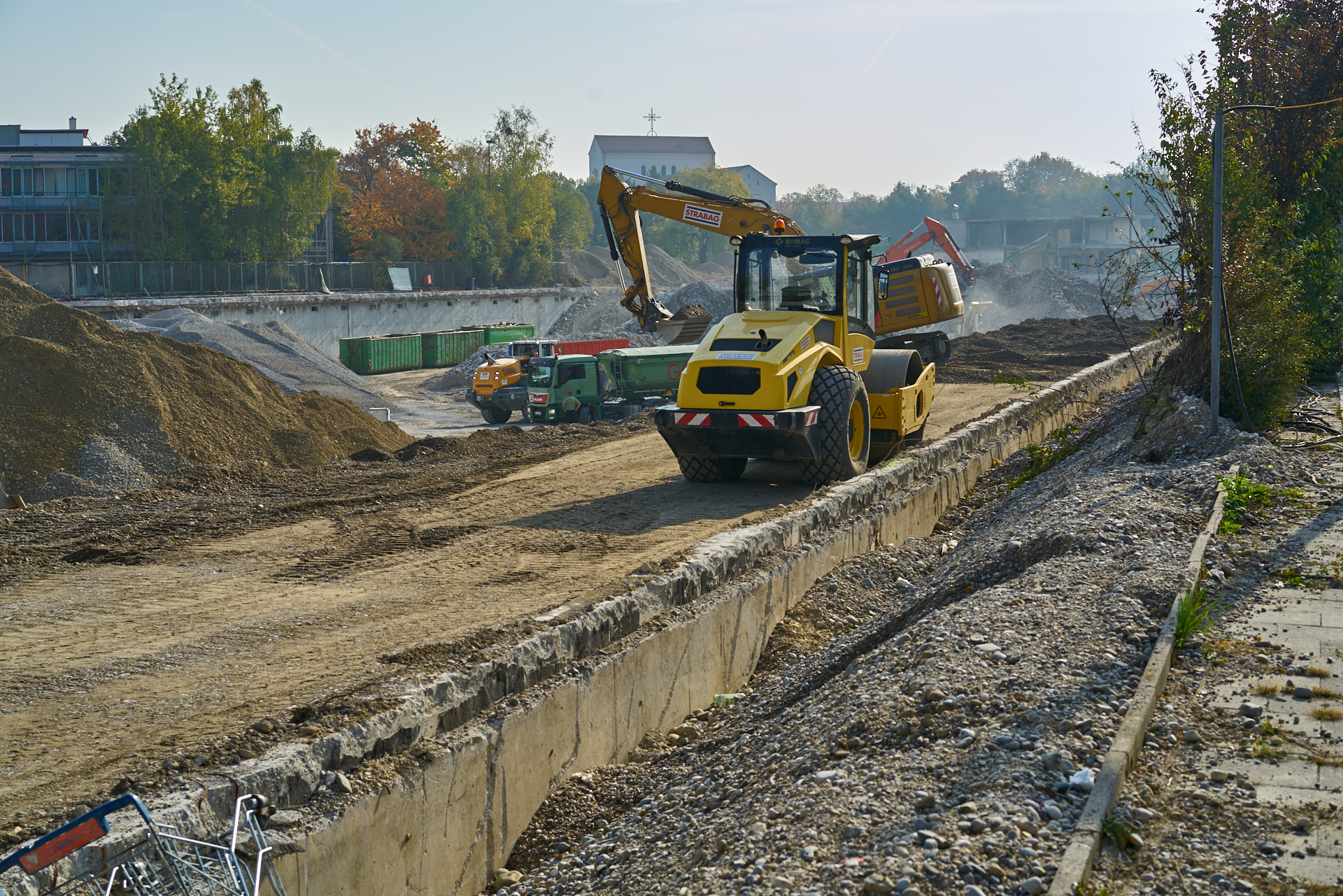 18.10.2018 - Im neuen WERSVIERTEL MITTE wird gebaut.