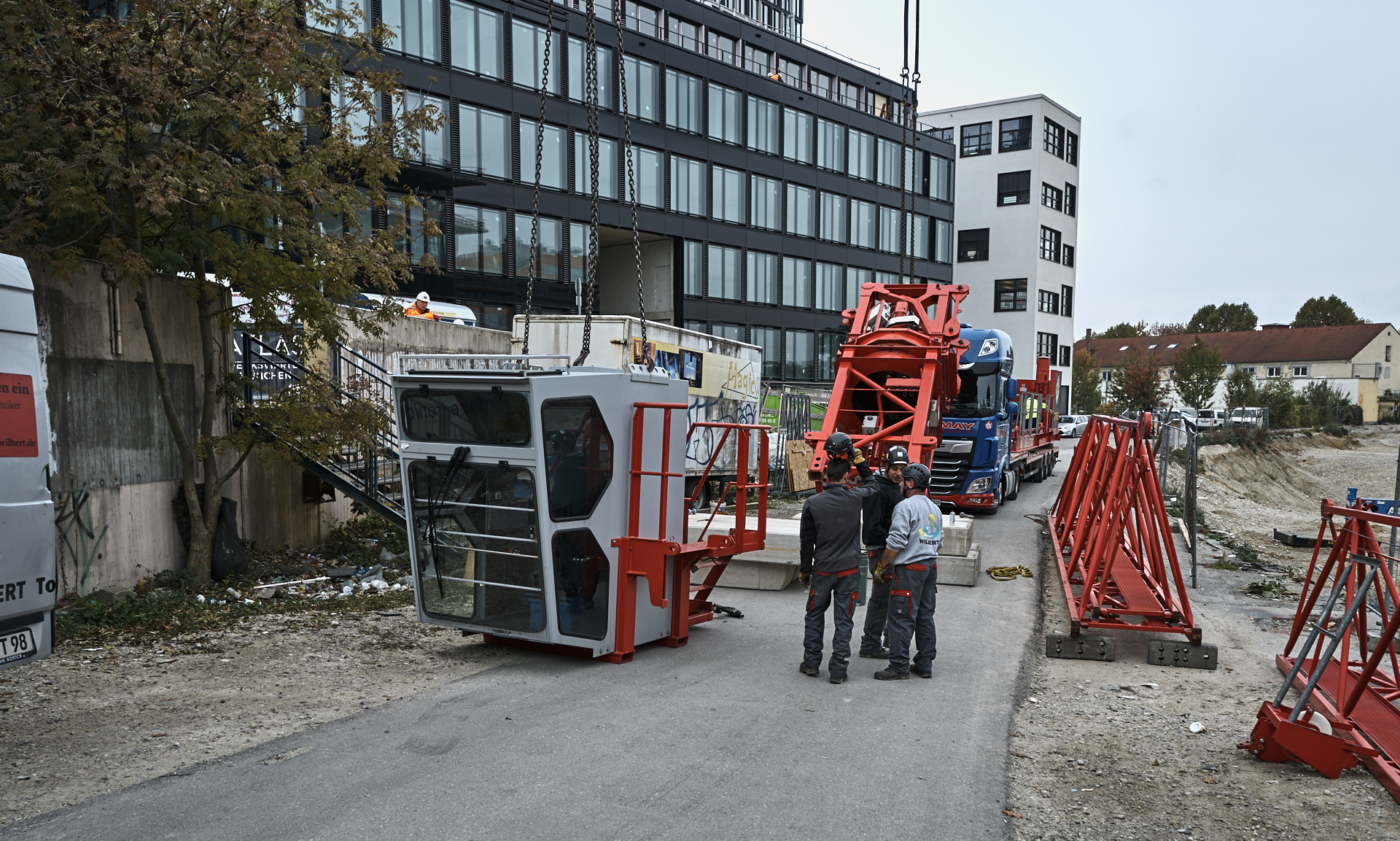 #Kunspark Ost, #ATLAS, #Kranabbau, #Baustelle, #Atlas Bürokomplex, #Allianz,