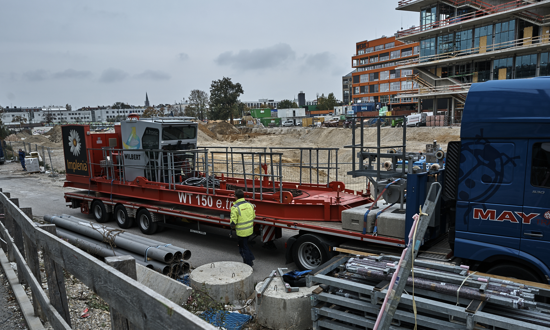 #Kunspark Ost, #ATLAS, #Kranabbau, #Baustelle, #Atlas Bürokomplex, #Allianz,