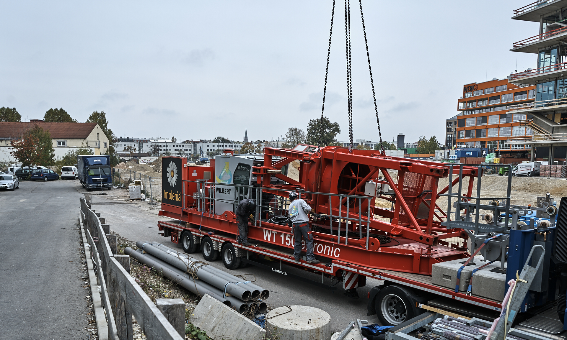#Kunspark Ost, #ATLAS, #Kranabbau, #Baustelle, #Atlas Bürokomplex, #Allianz,