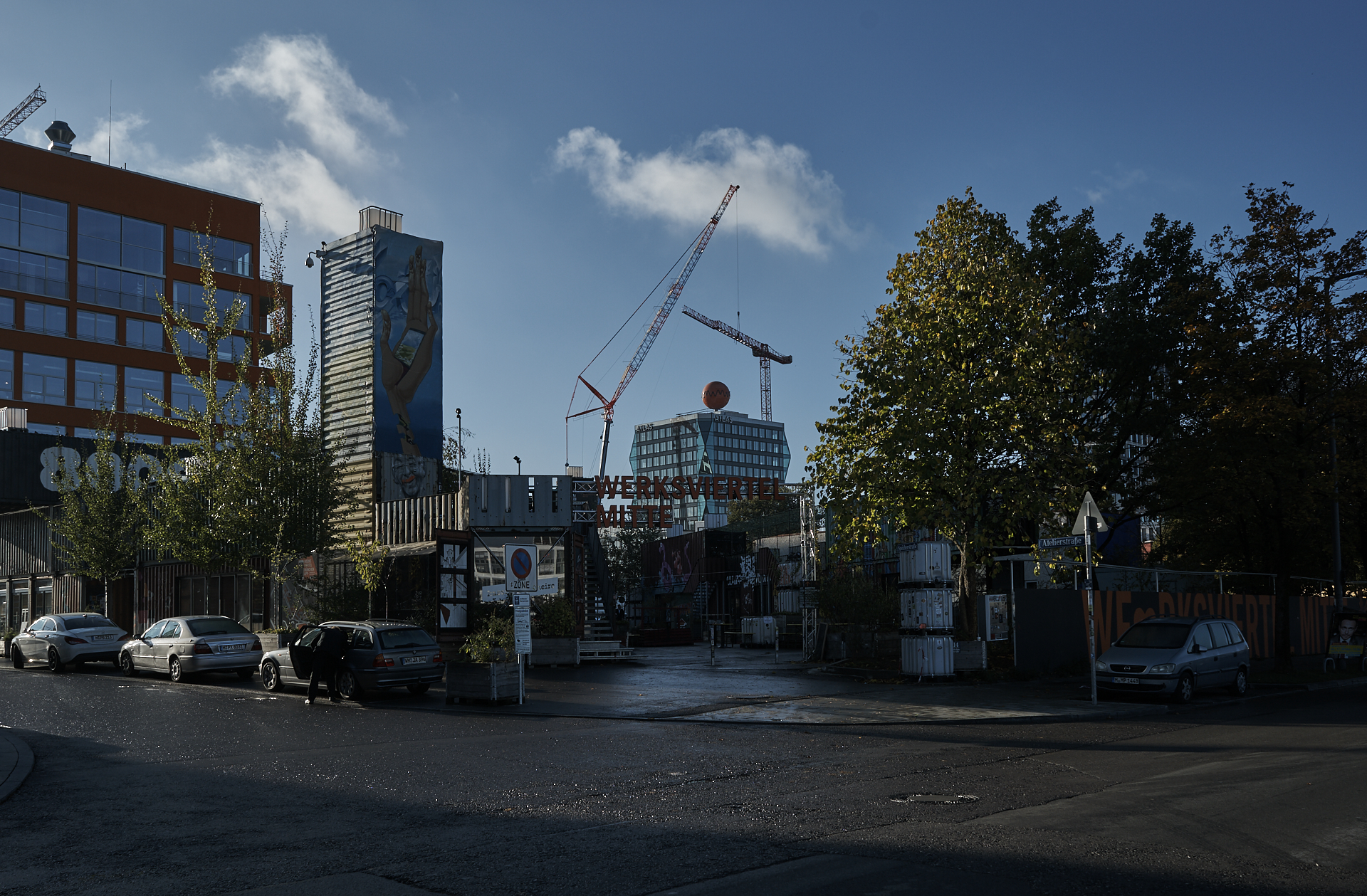 #Kunspark Ost, #ATLAS, #Kranabbau, #Baustelle, #Atlas Bürokomplex, #Allianz, 