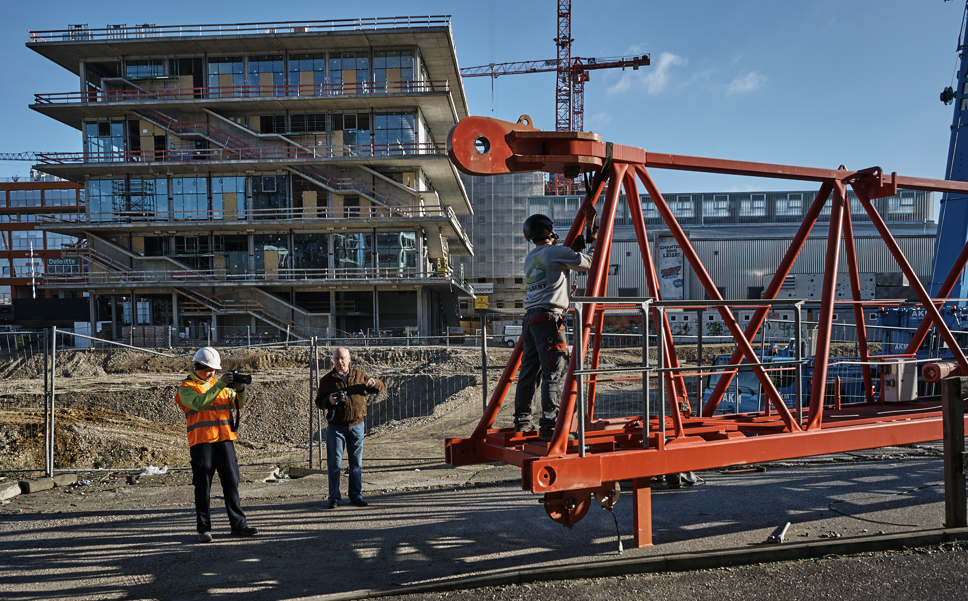 #Kunspark Ost, #ATLAS, #Kranabbau, #Baustelle, #Atlas Bürokomplex, #Allianz, 