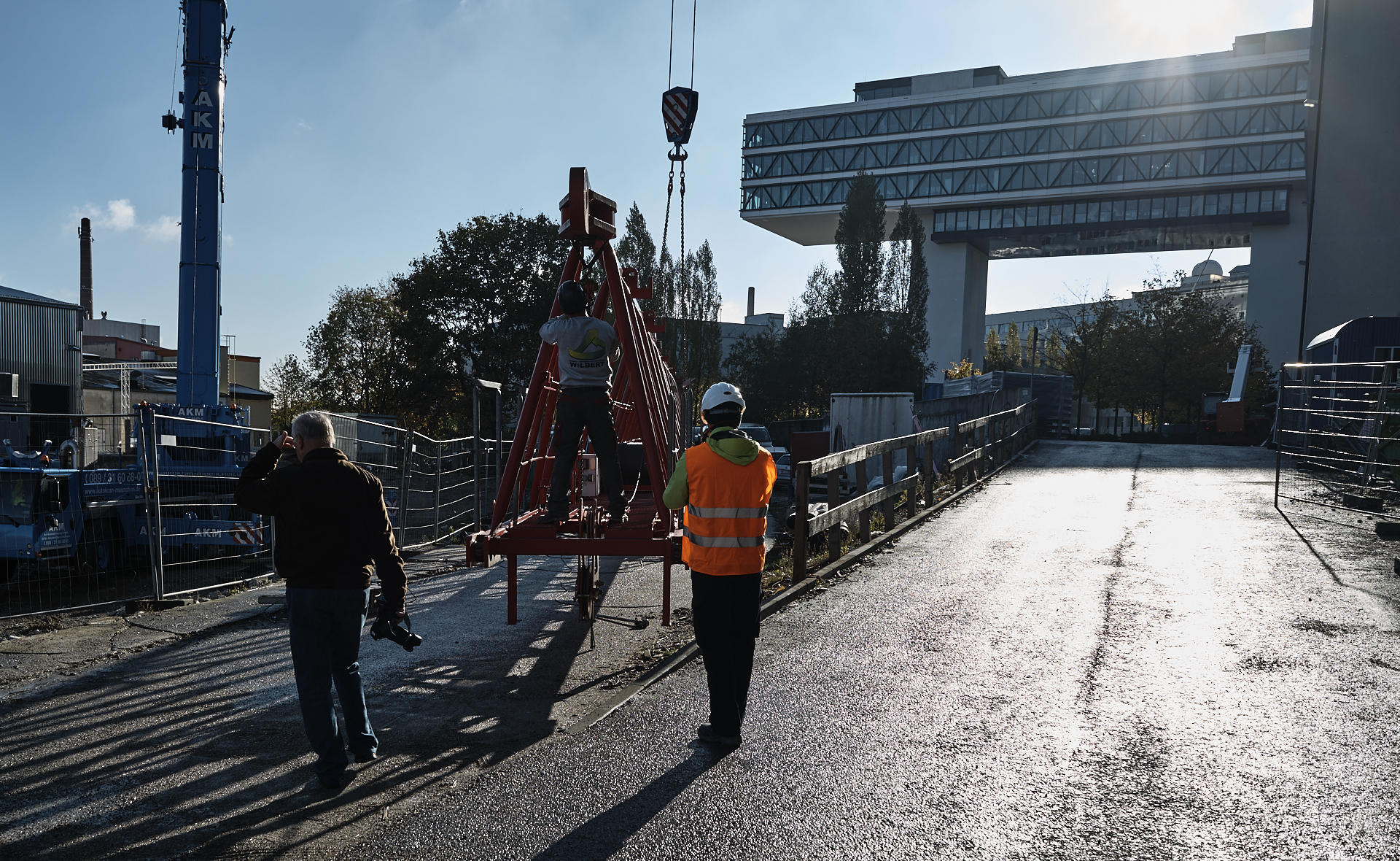 #Kunspark Ost, #ATLAS, #Kranabbau, #Baustelle, #Atlas Bürokomplex, #Allianz, 