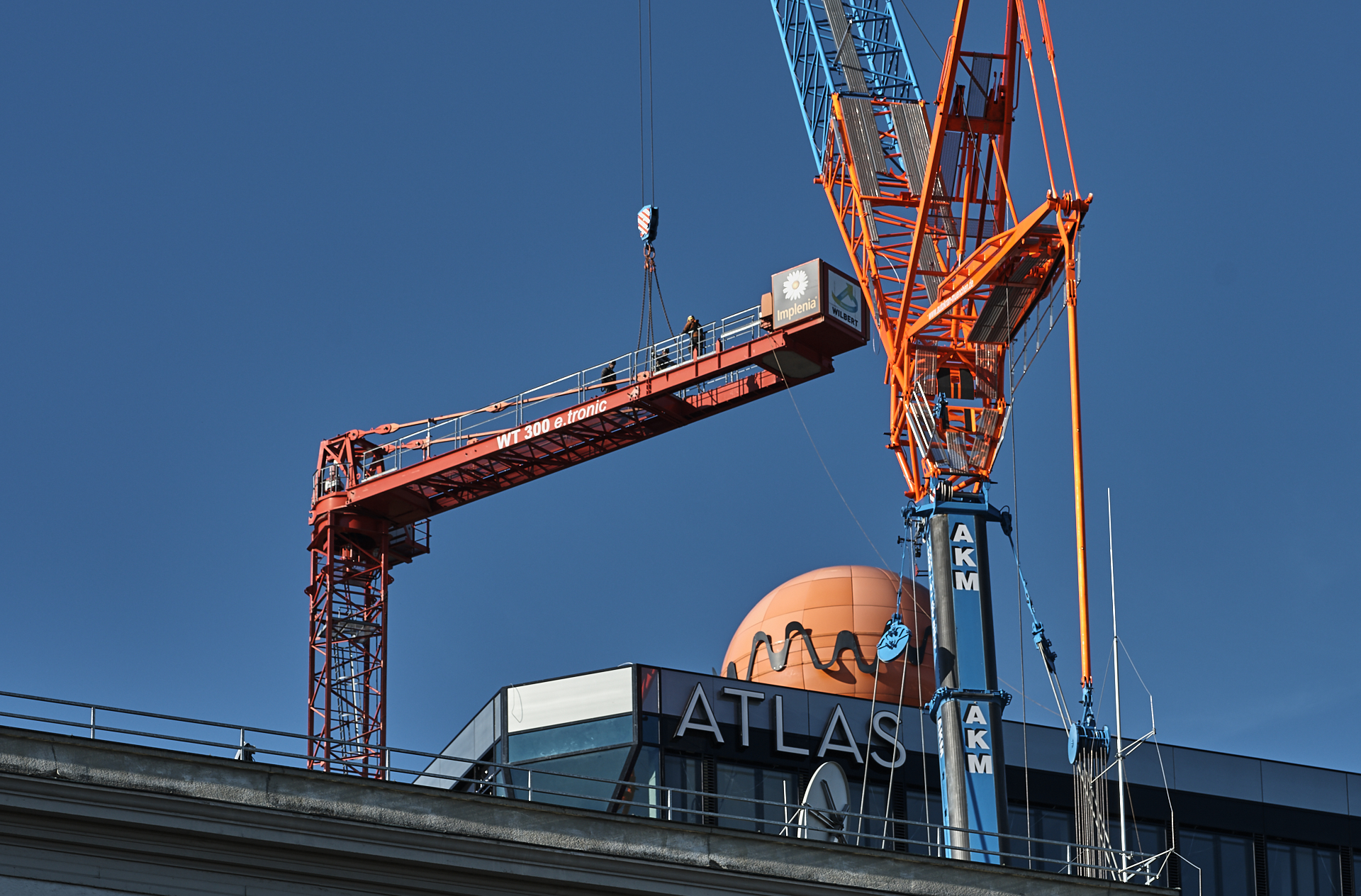 #Kunspark Ost, #ATLAS, #Kranabbau, #Baustelle, #Atlas Bürokomplex, #Allianz, 