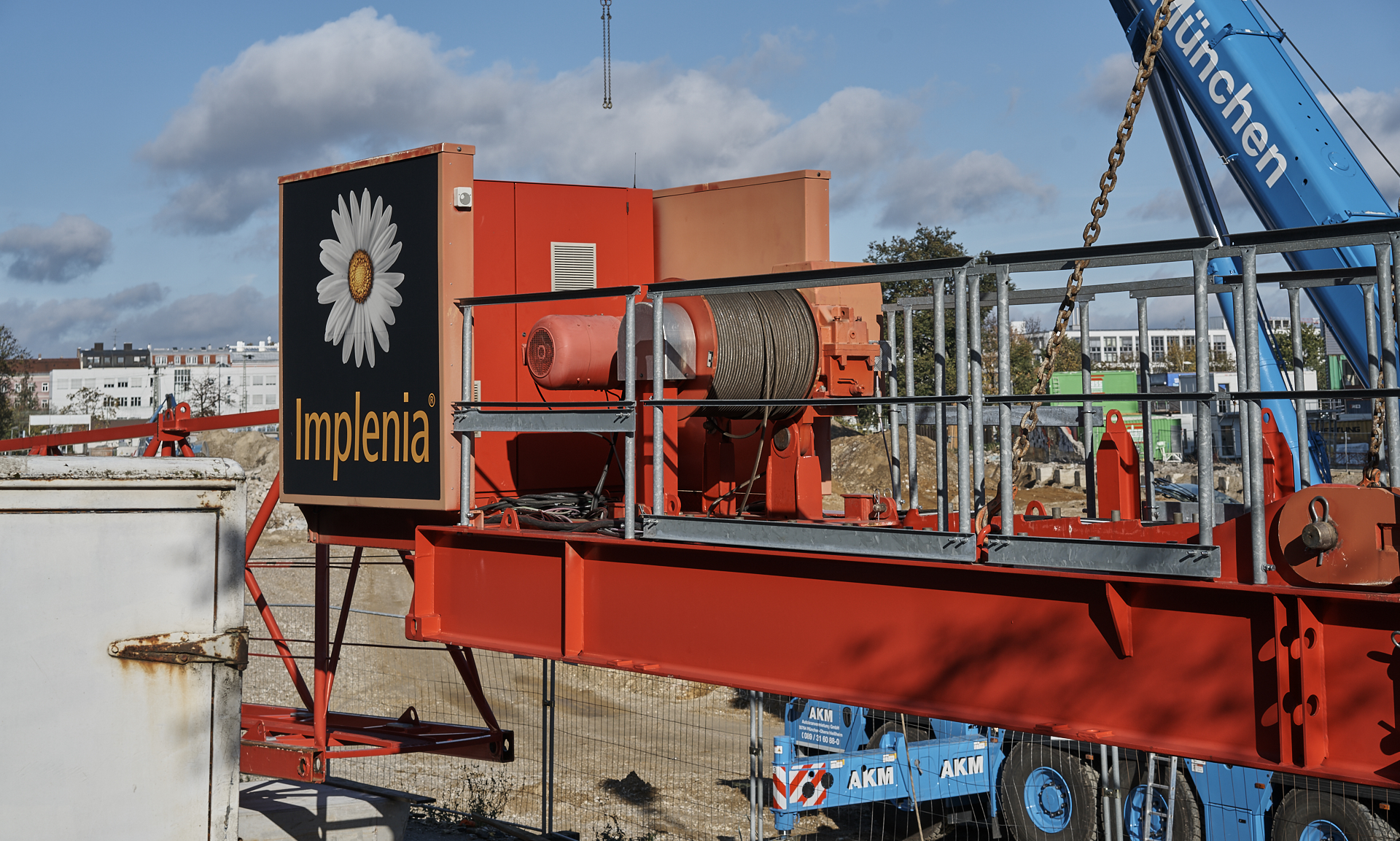 #Kunspark Ost, #ATLAS, #Kranabbau, #Baustelle, #Atlas Bürokomplex, #Allianz, 