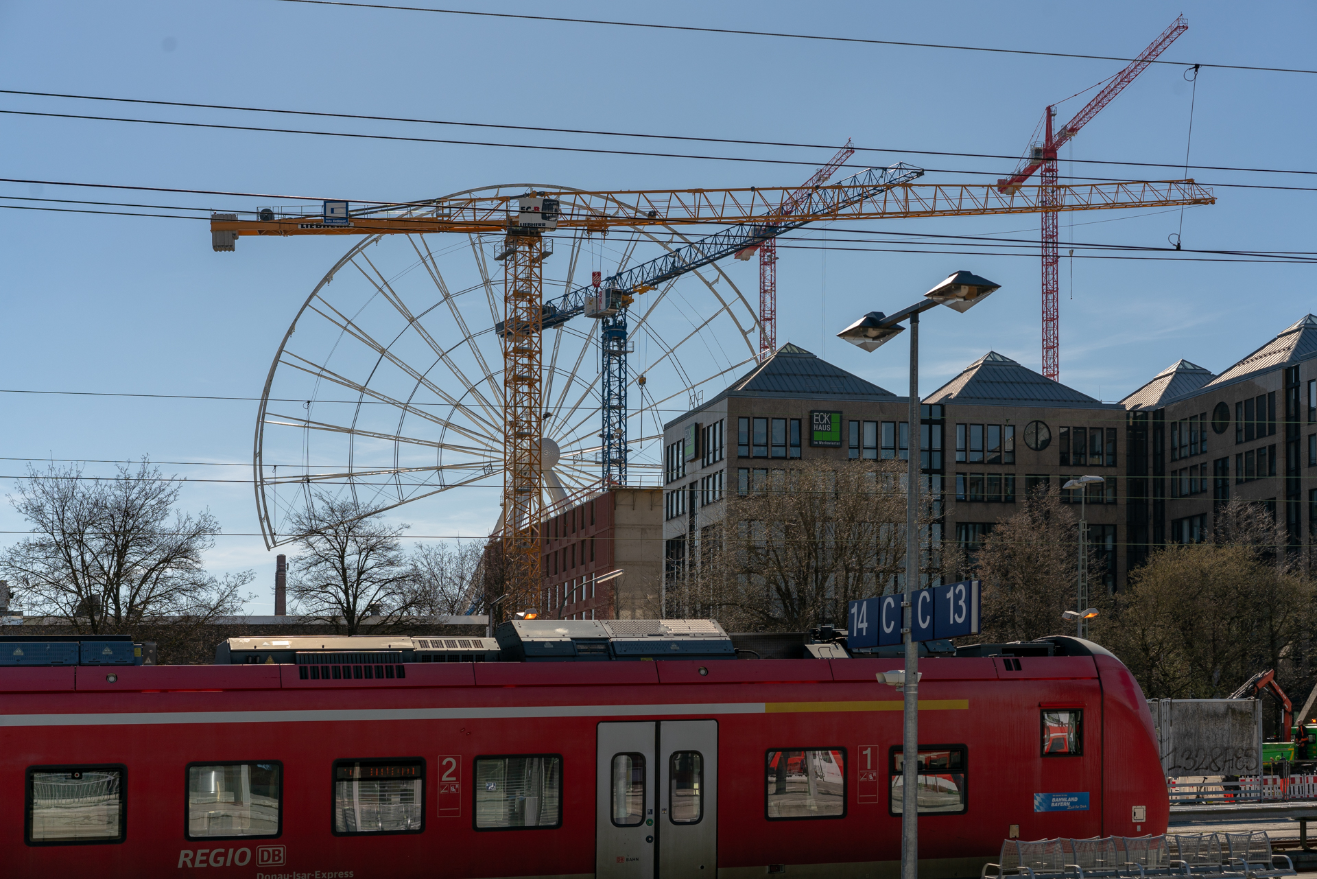 Das Riesenrad im Werksviertel am Ostbahnhof 