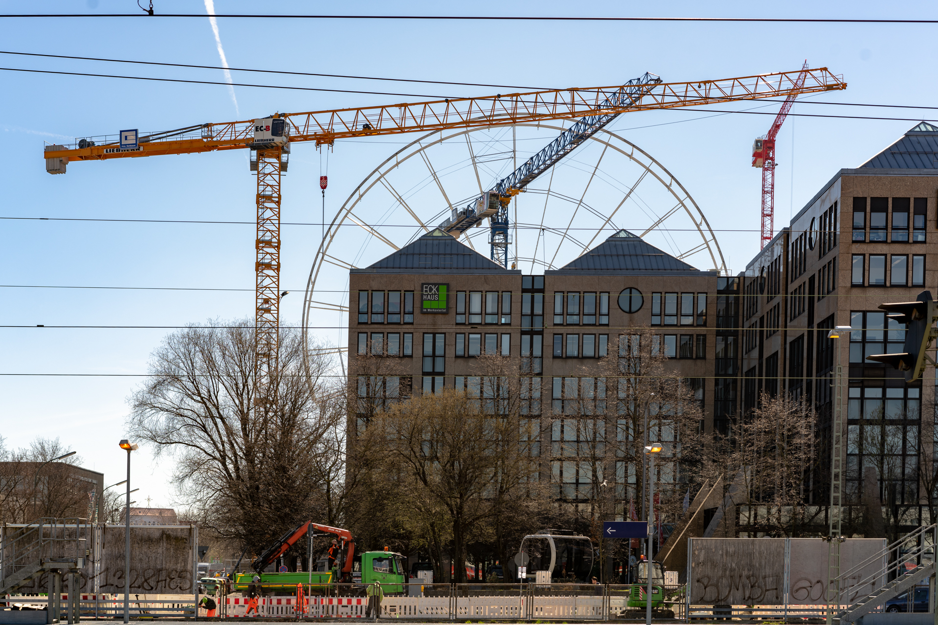 Das Riesenrad im Werksviertel am Ostbahnhof 
